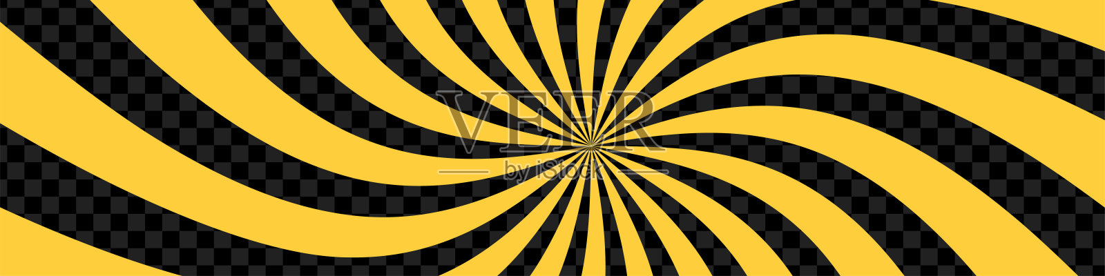 阳光复古风格的背景。黄色日爆光图案。矢量图插画图片素材