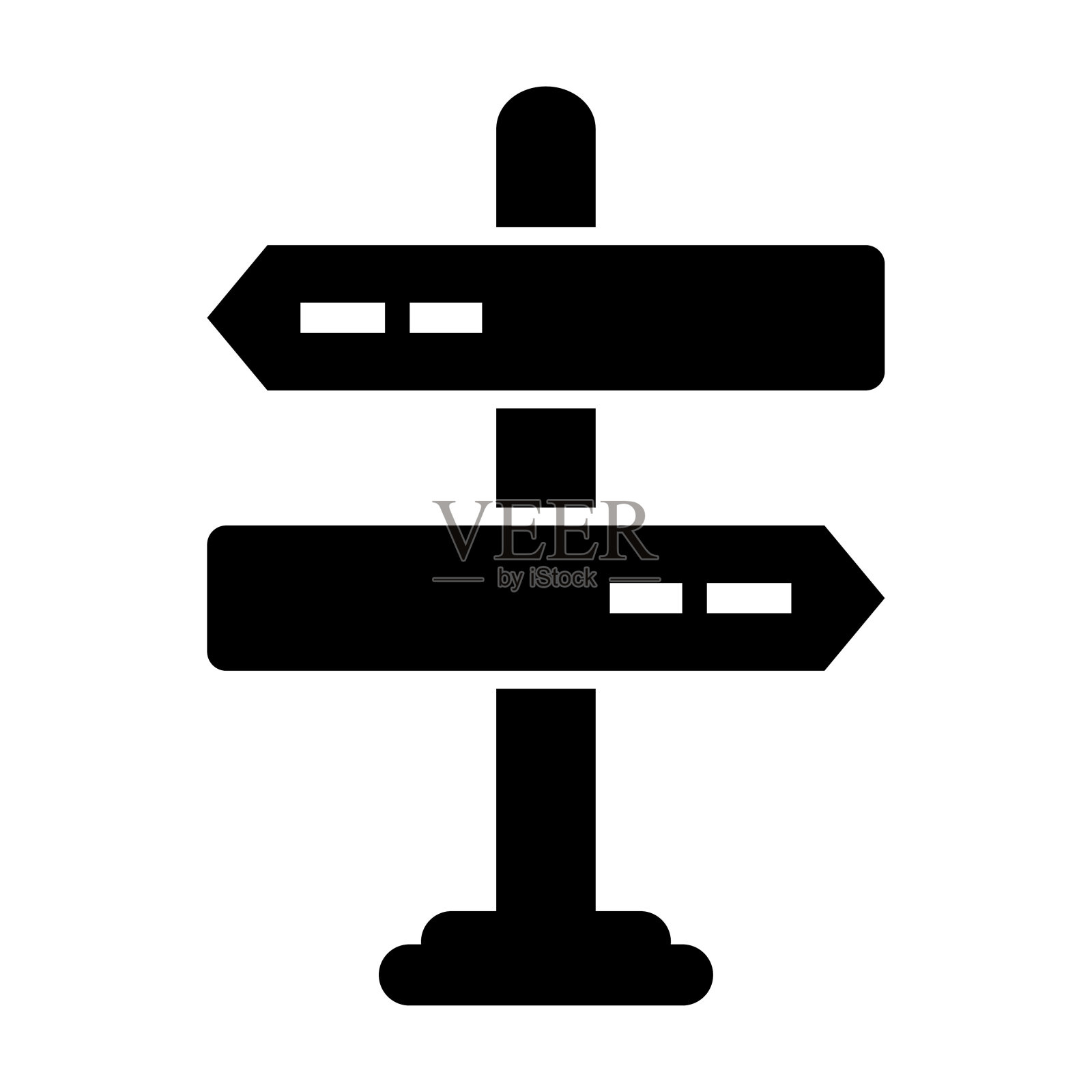 道路方向图标设计元素图片