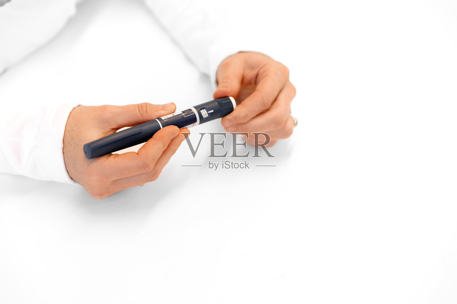 糖尿病测试。血糖测试。照片摄影图片