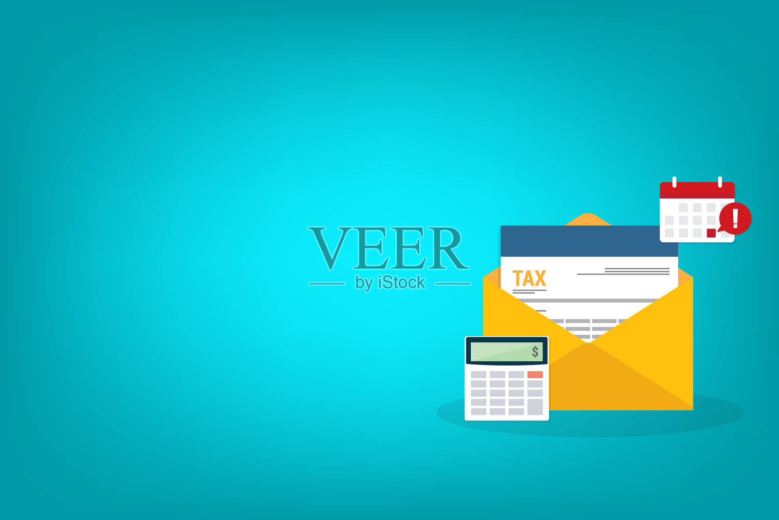 纳税。分析，文书工作，财务研究报告和计算纳税申报单。偿还债务。矢量图插画图片素材