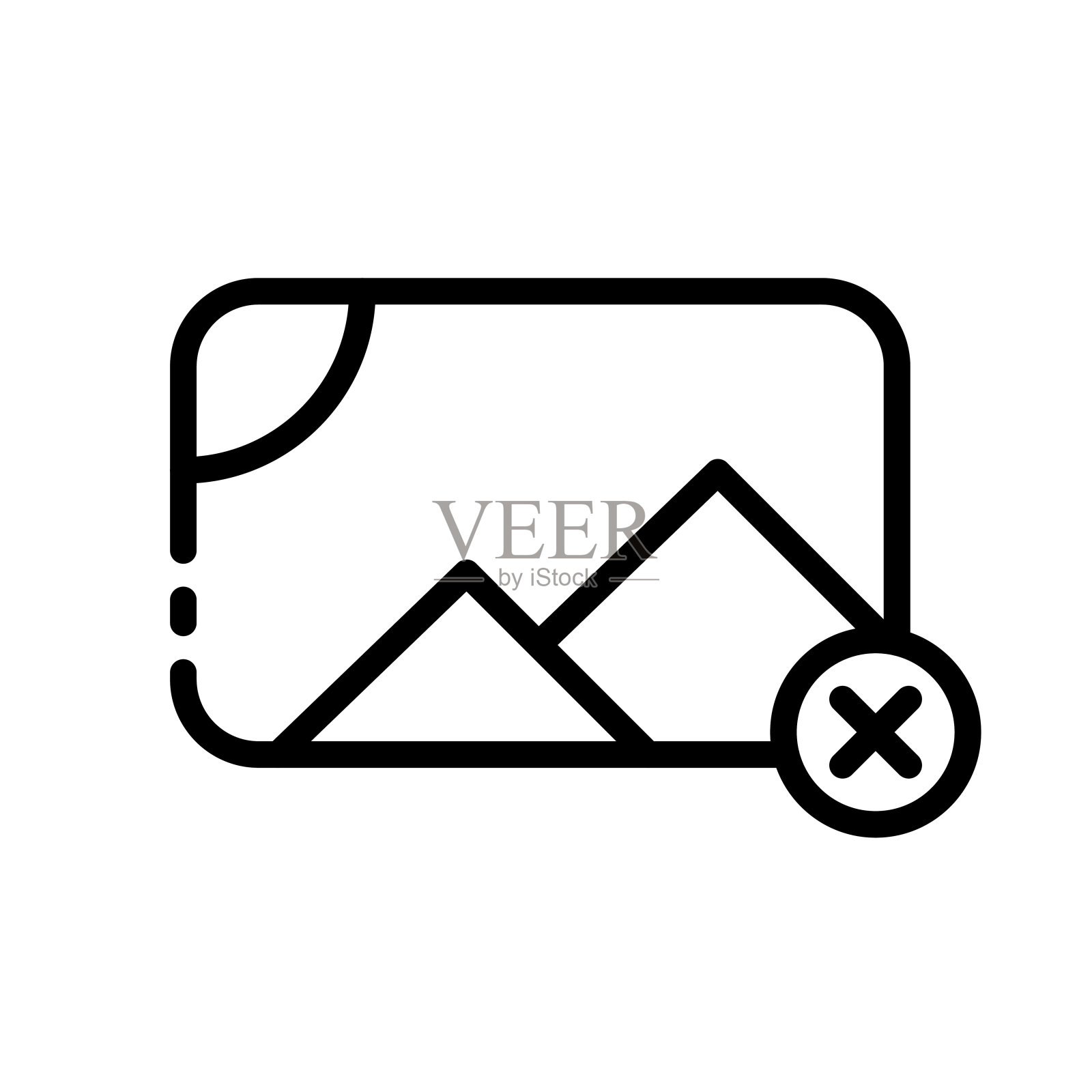 图片线图标。照片，头像，记忆，图形，按钮，存档，景观应用程序，相机，摄影师，设计师，工作，记忆。这些概念。矢量黑线图标在白色背景图标素材