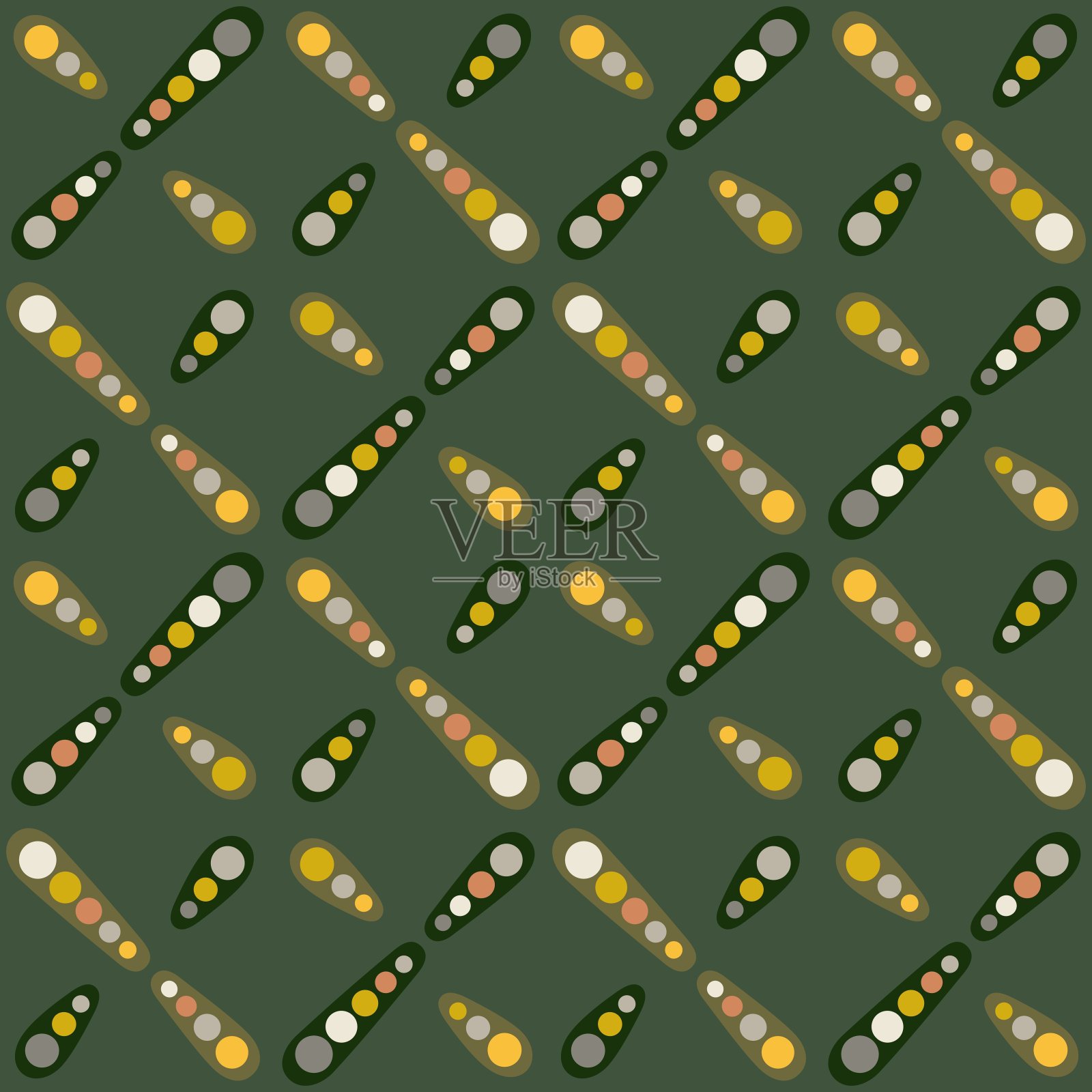 斑点无缝图案装饰任何表面或事物。永恒的抽象装饰。插画图片素材