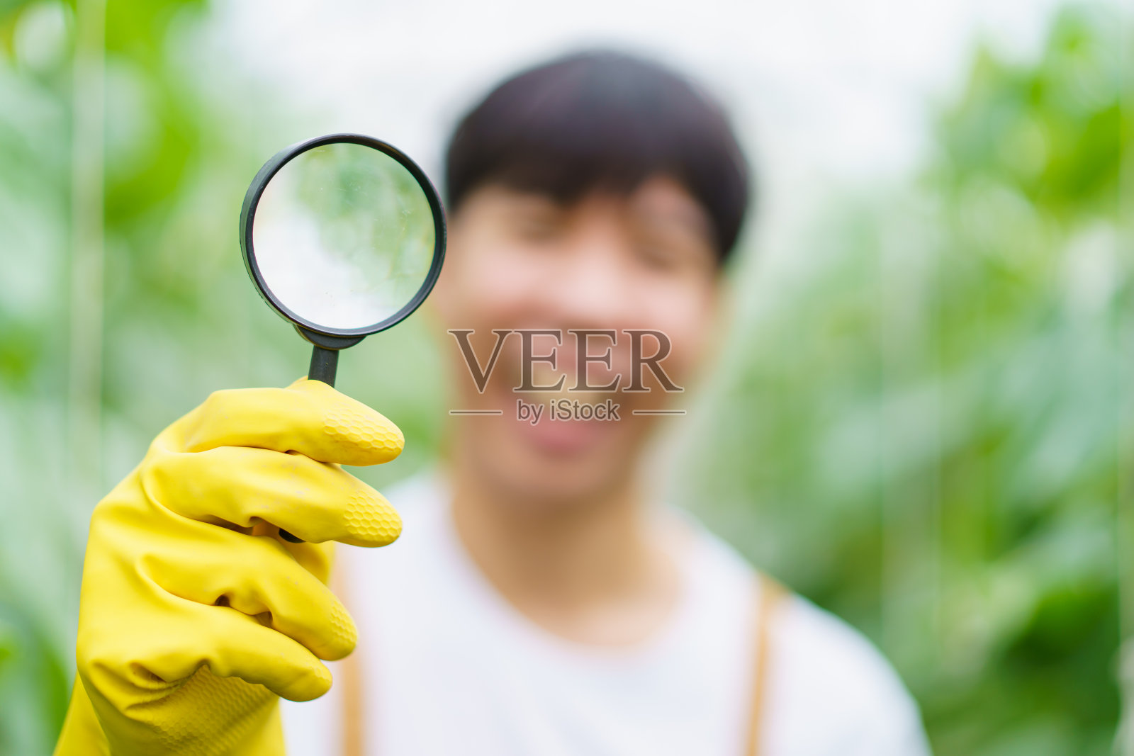 聪明农民的概念。照片摄影图片