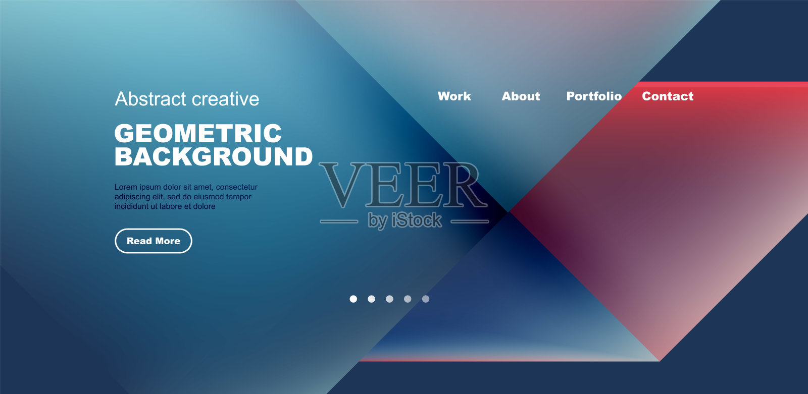 动态三角形设计与流体渐变颜色抽象背景插画图片素材