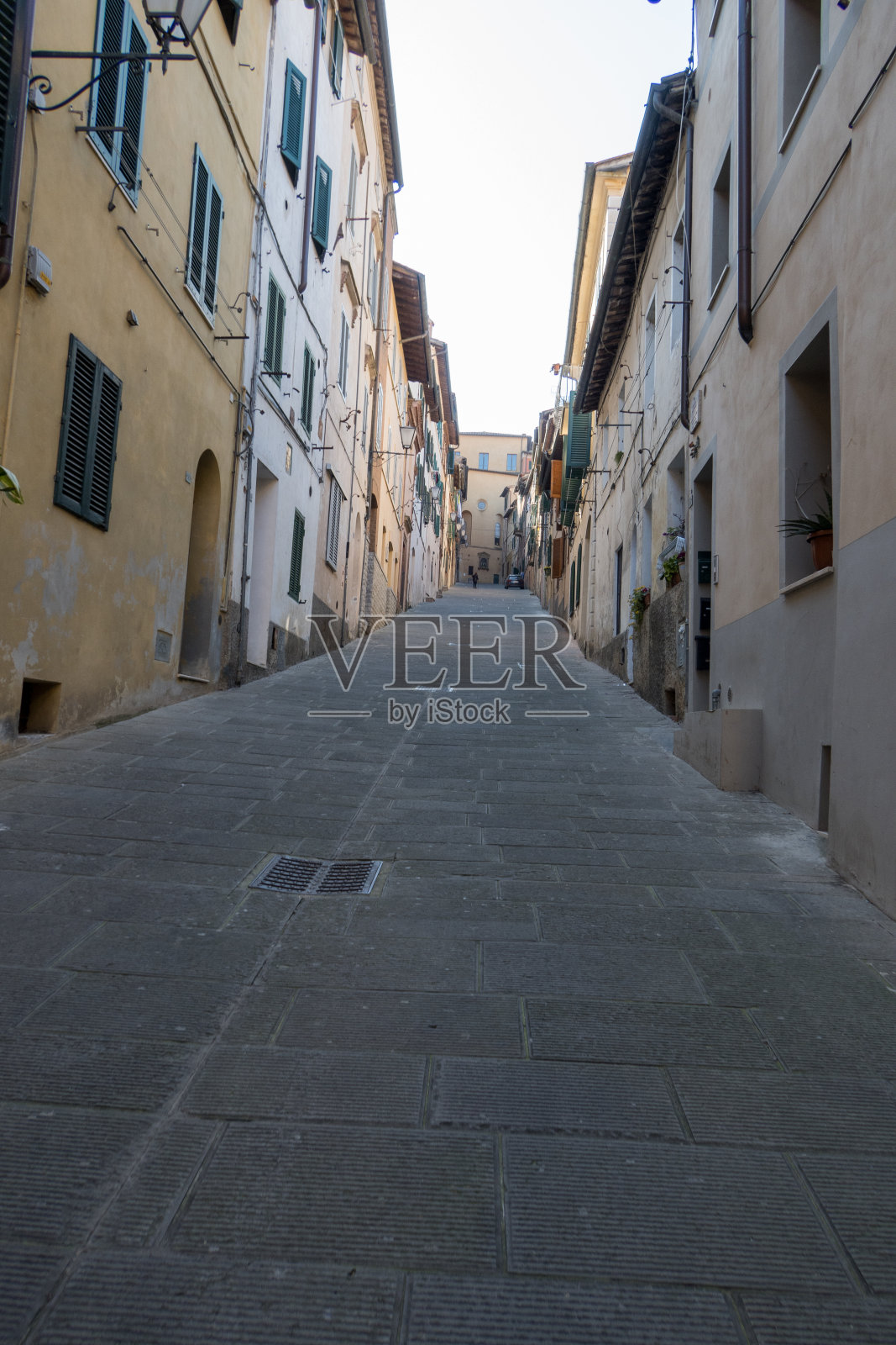 托斯卡纳，佛罗伦萨的狭窄街道照片摄影图片