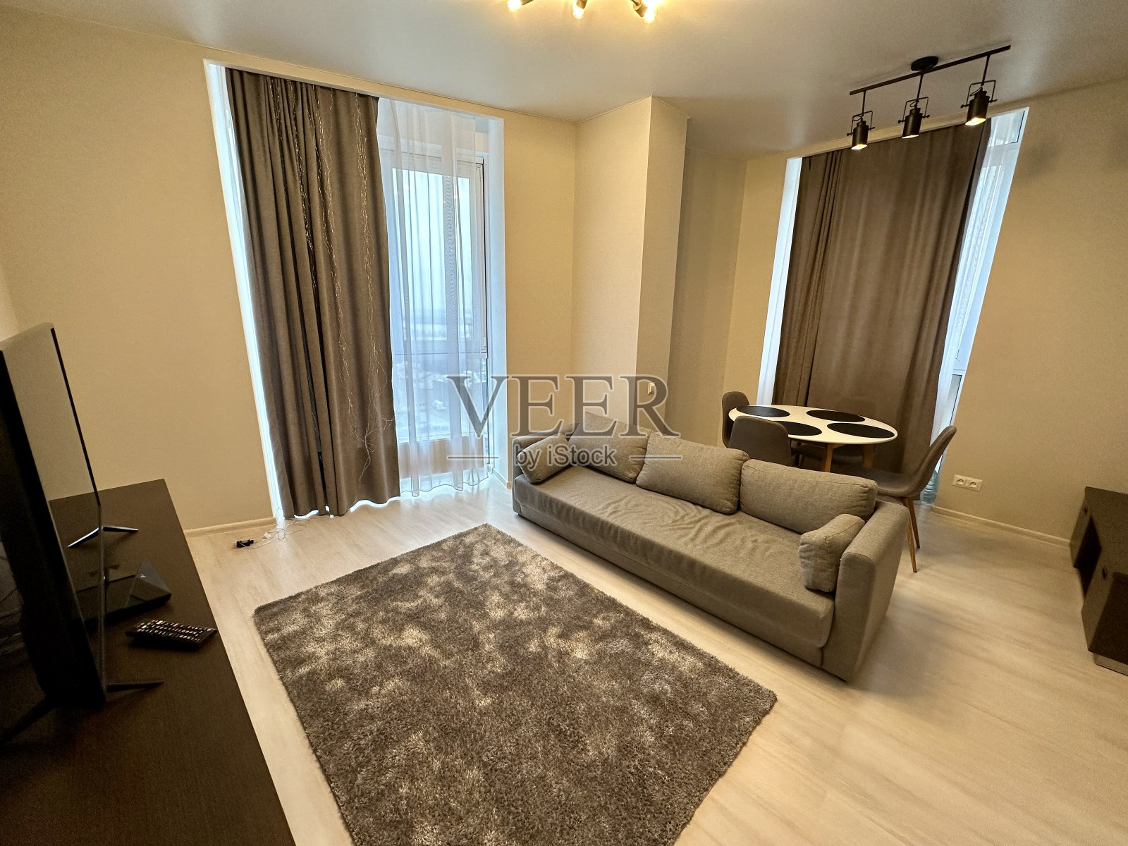 现代客厅沙发照片摄影图片