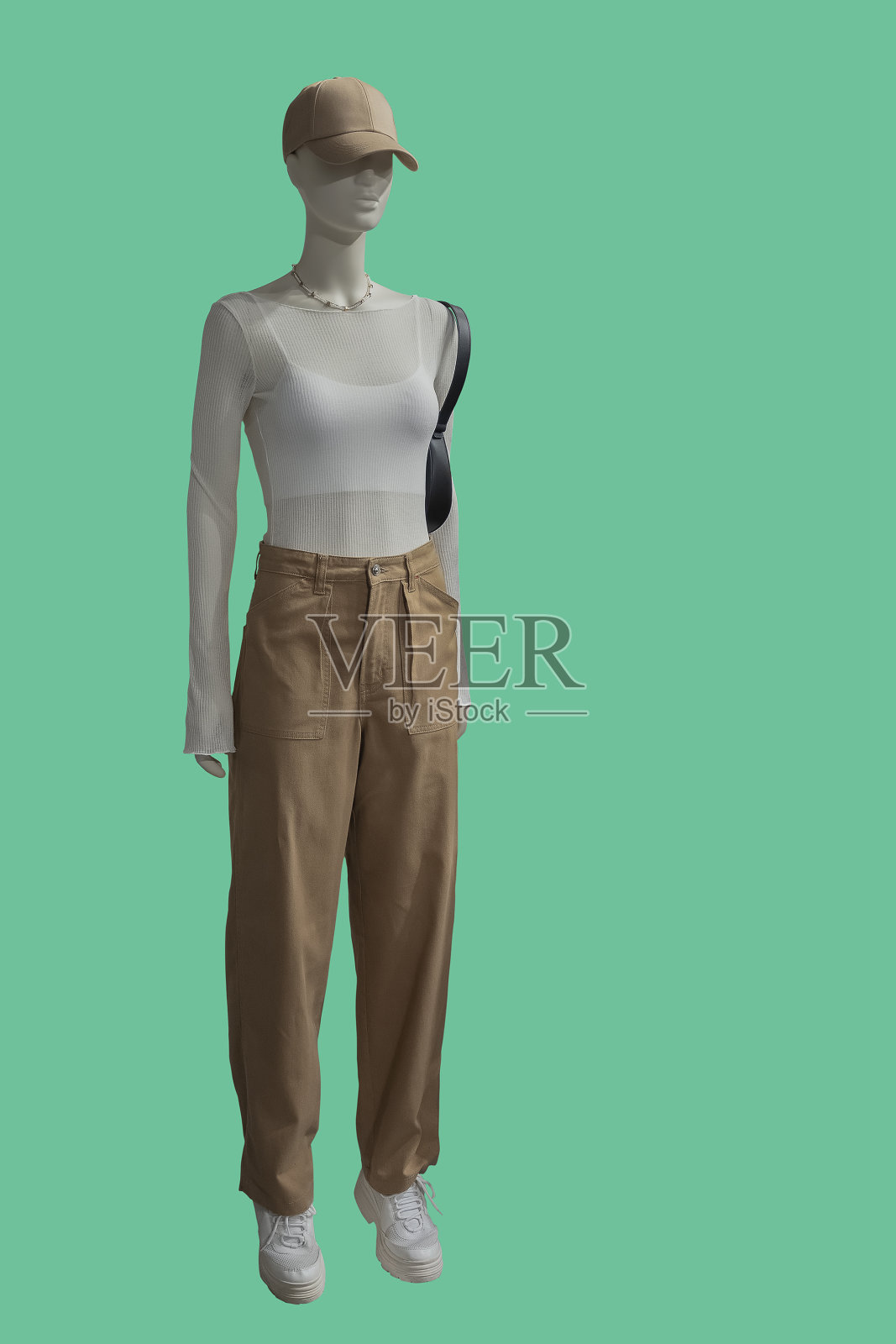 全身女性假人照片摄影图片