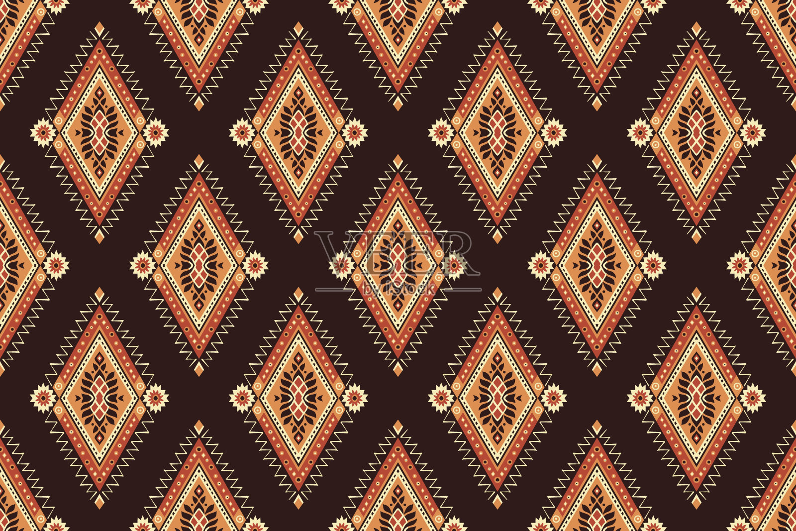 民族图案接缝插画图片素材