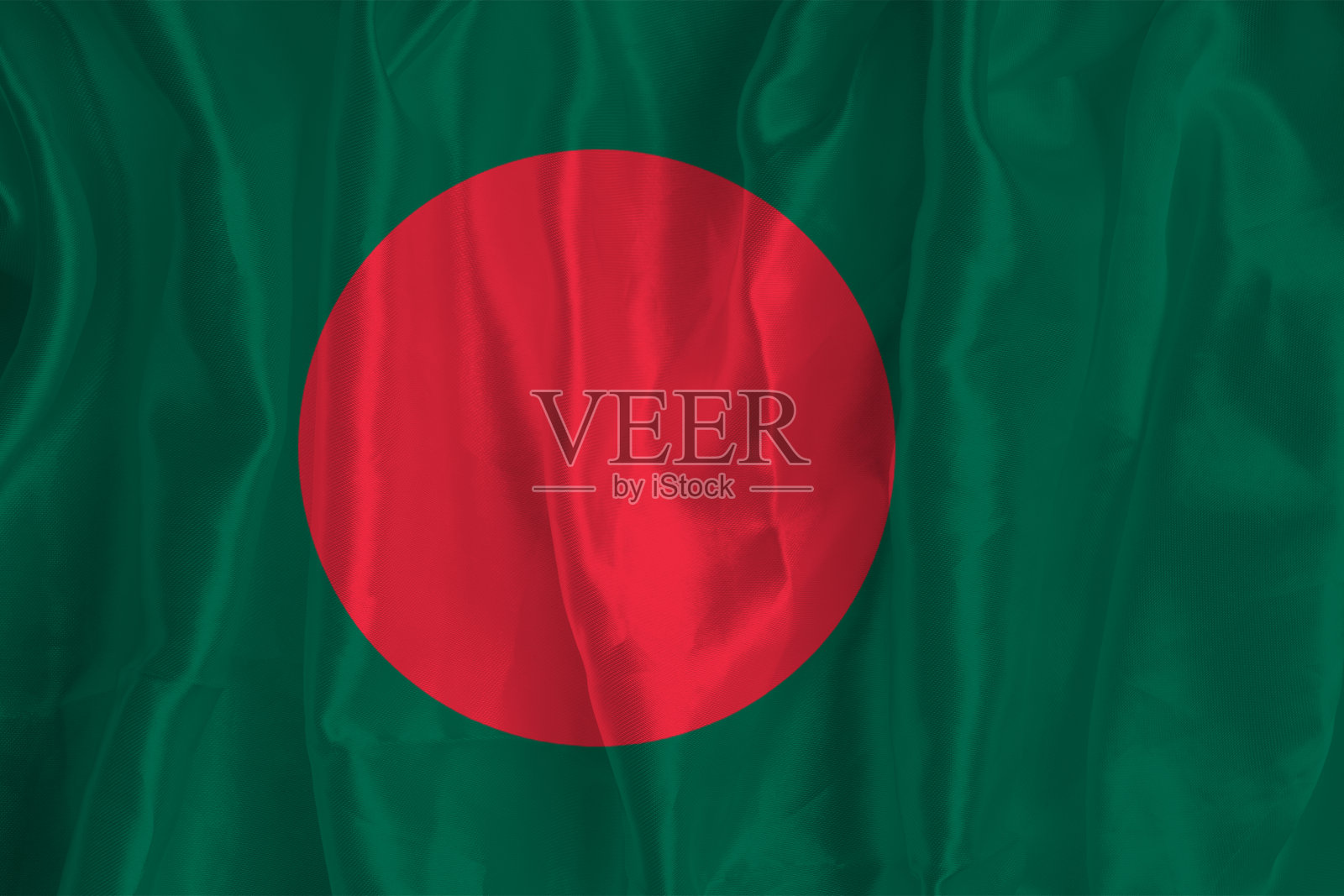 以丝绸为背景的孟加拉国国旗是一个伟大的国家象征。国家的官方国家象征。照片摄影图片