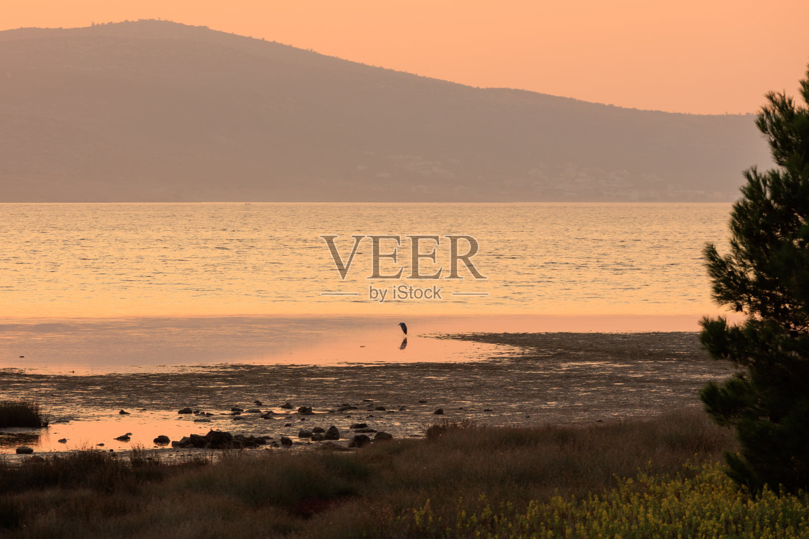 克罗地亚莫德里奇的日落照片摄影图片