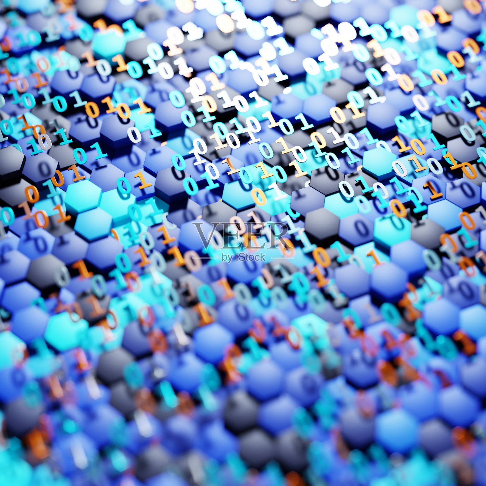 立方体上的数字3D渲染照片摄影图片