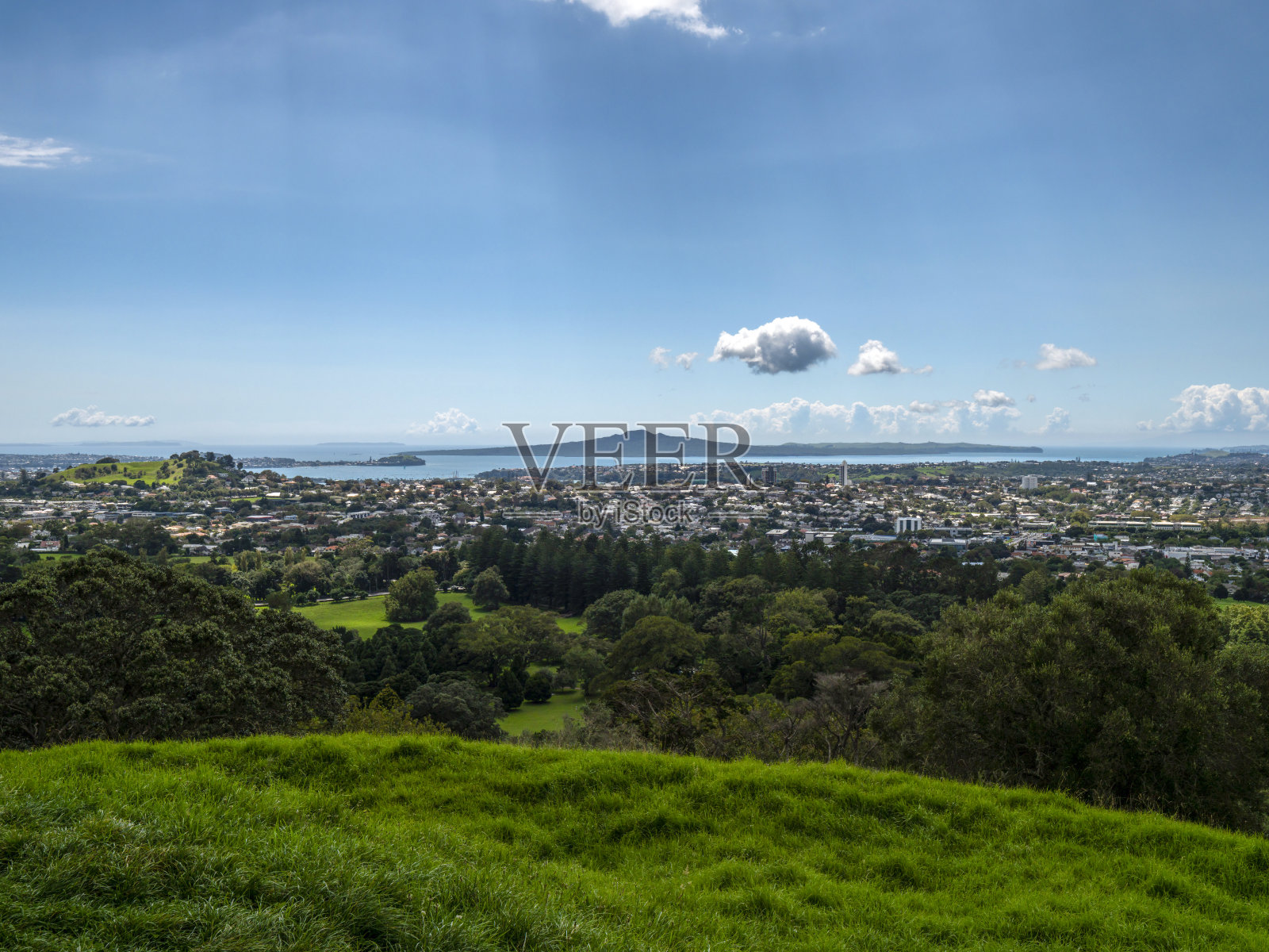 奥克兰城市详细远景照片摄影图片