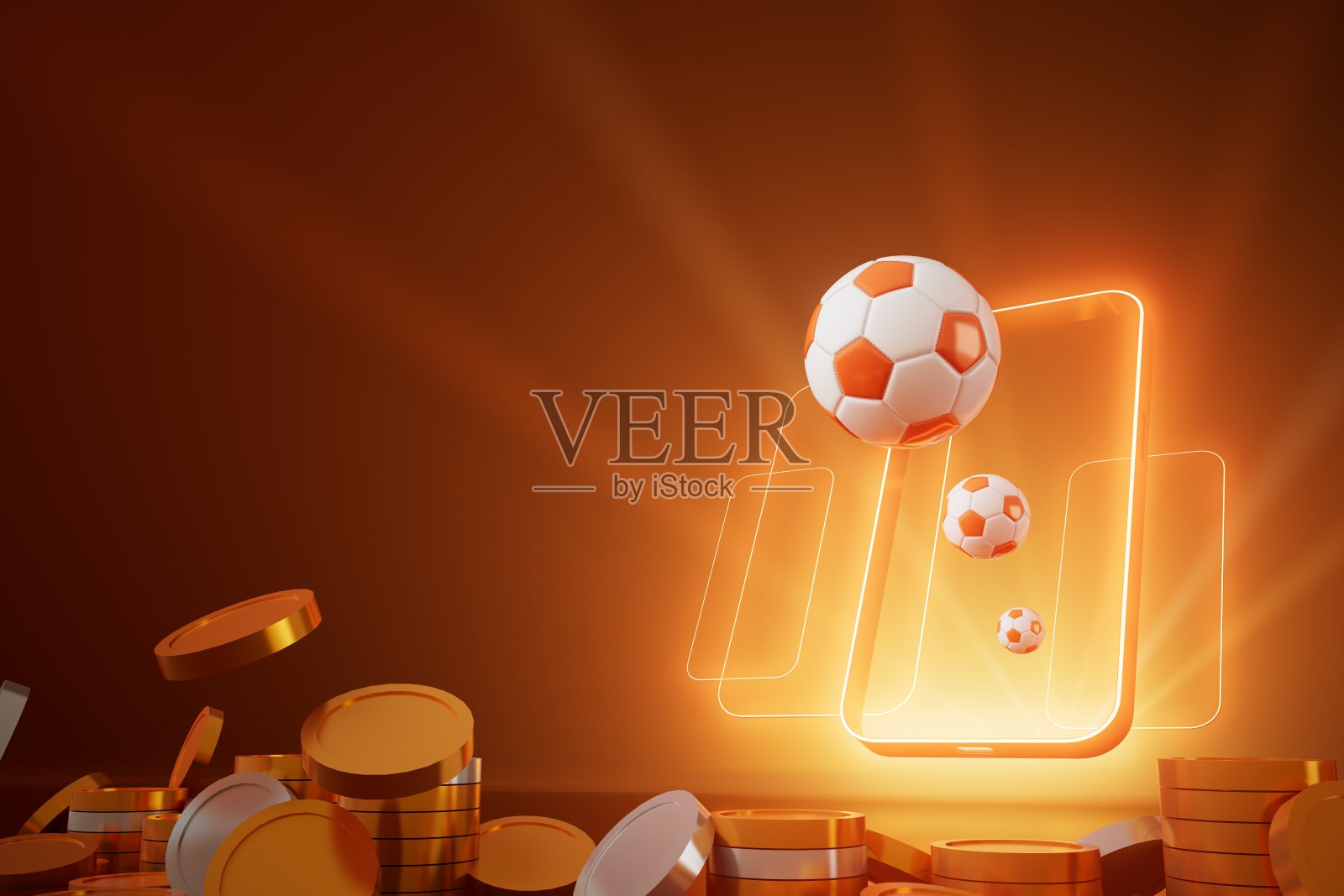 三维足球物体设计。现实的呈现。抽象的未来主义背景。3 d演示。运动几何概念。体育竞赛图形。锦标赛游戏投注内容。足球元素。照片摄影图片