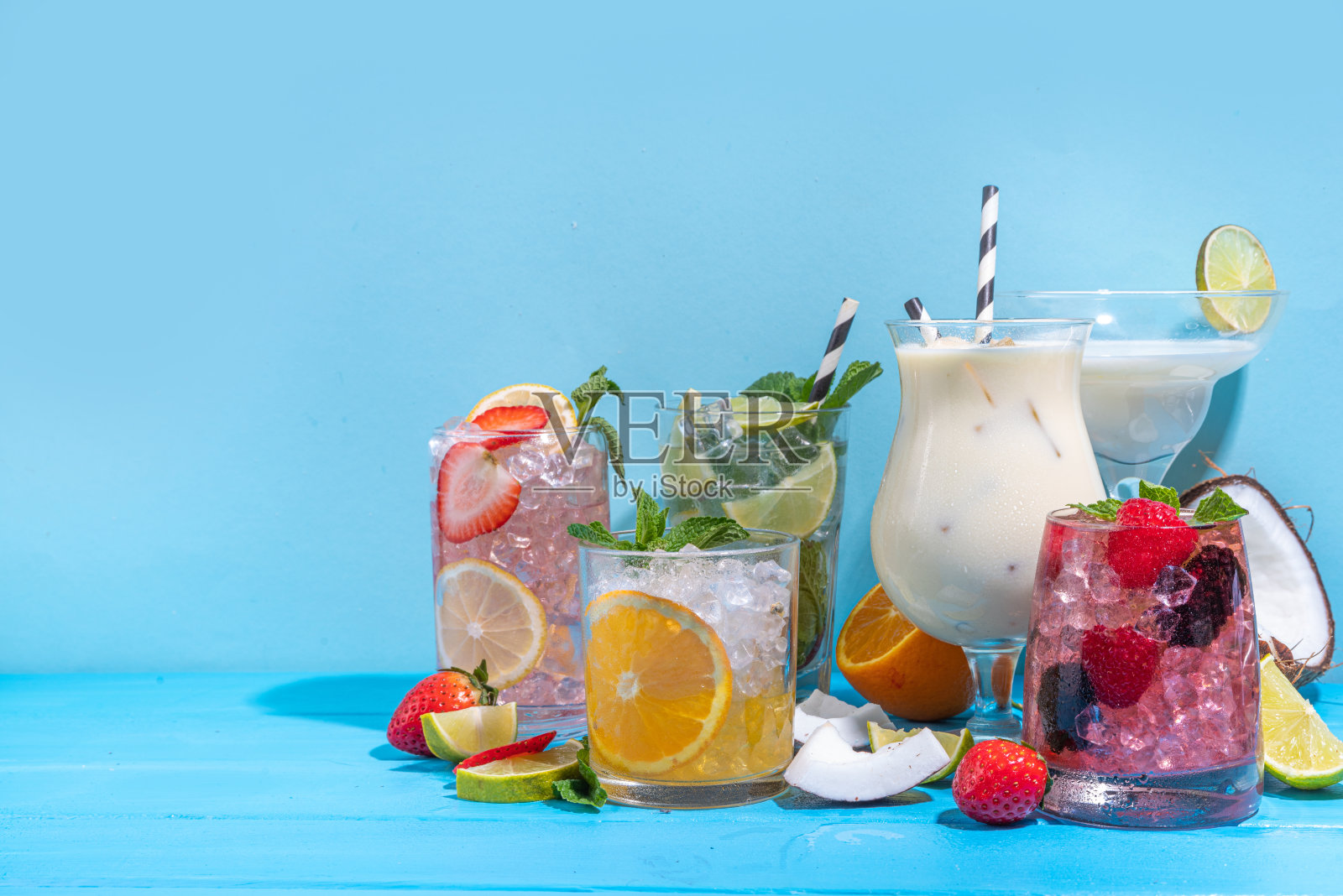 夏日鸡尾酒照片摄影图片