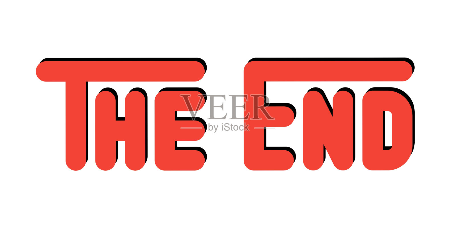 结束插画图片素材