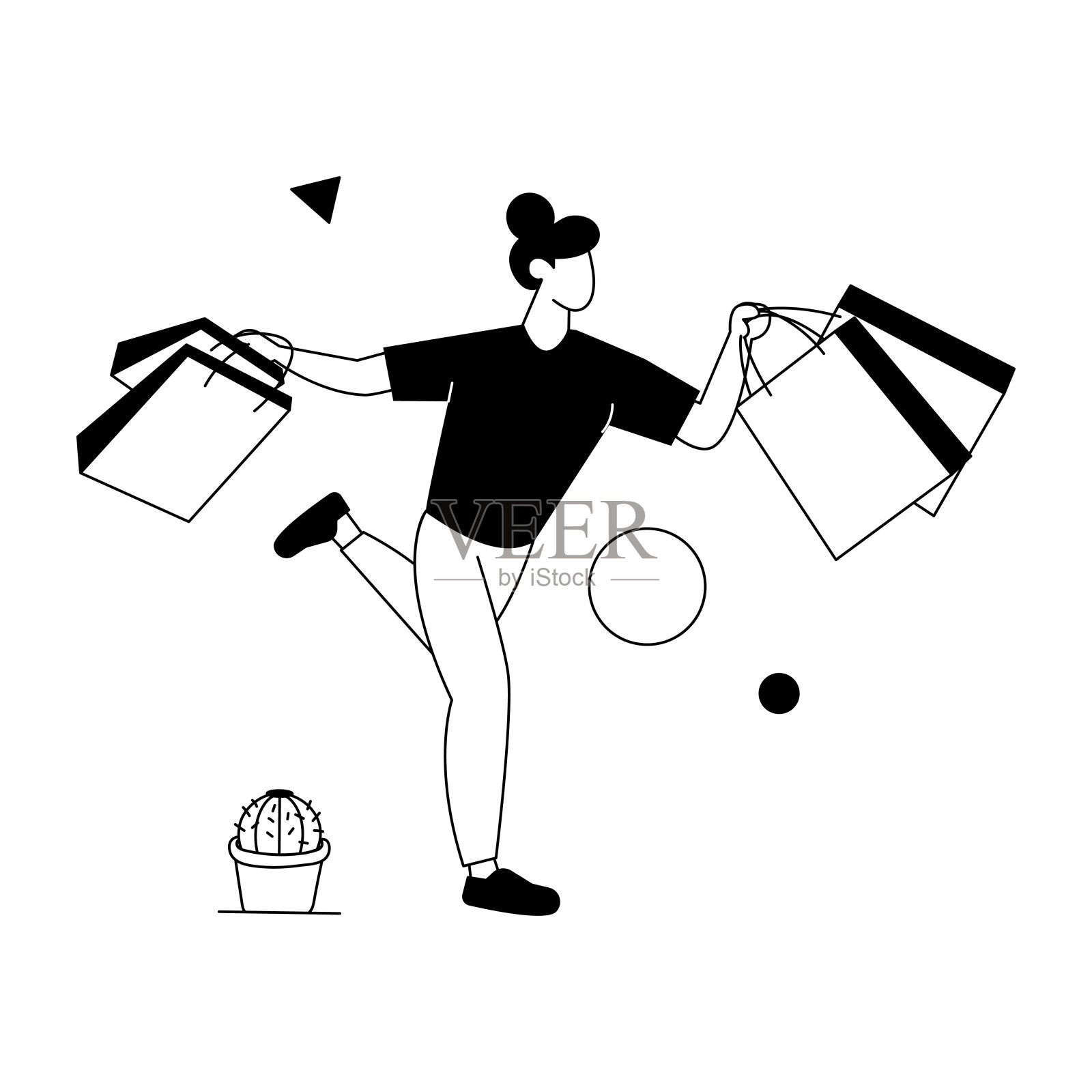 购物袋插画图片素材