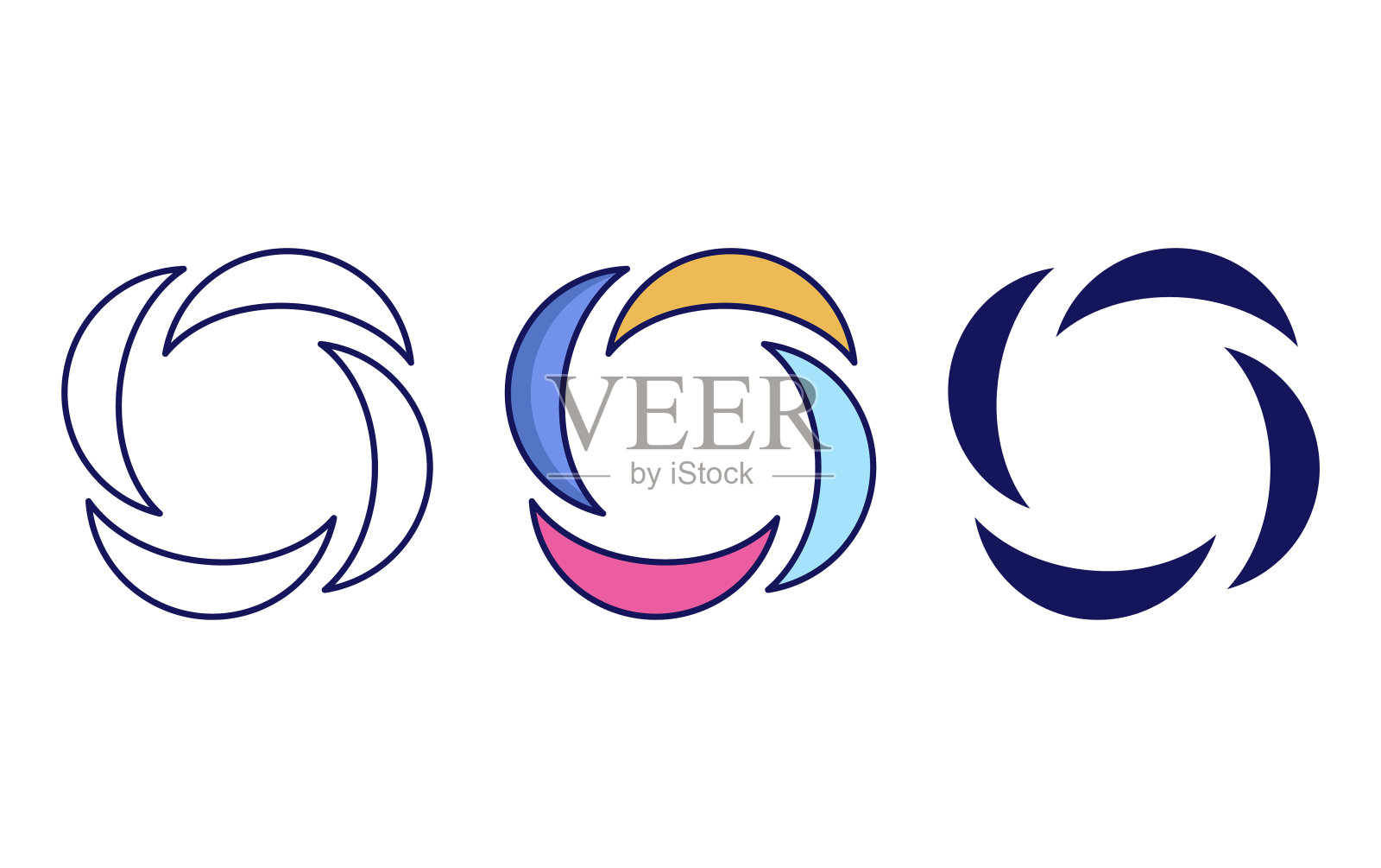 抽象形状图标图标素材