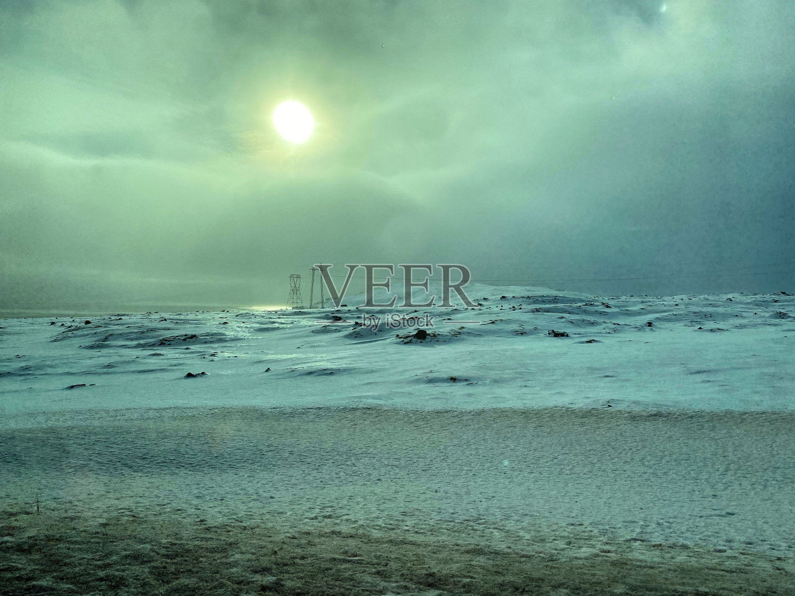 雪中的冰岛风景照片摄影图片