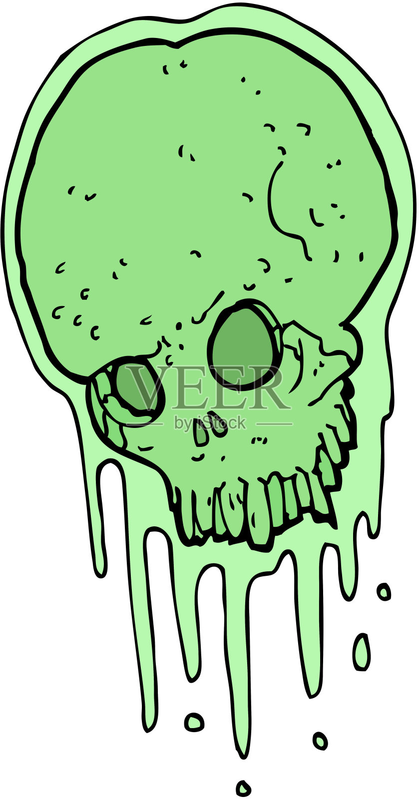 卡通骷髅设计元素图片