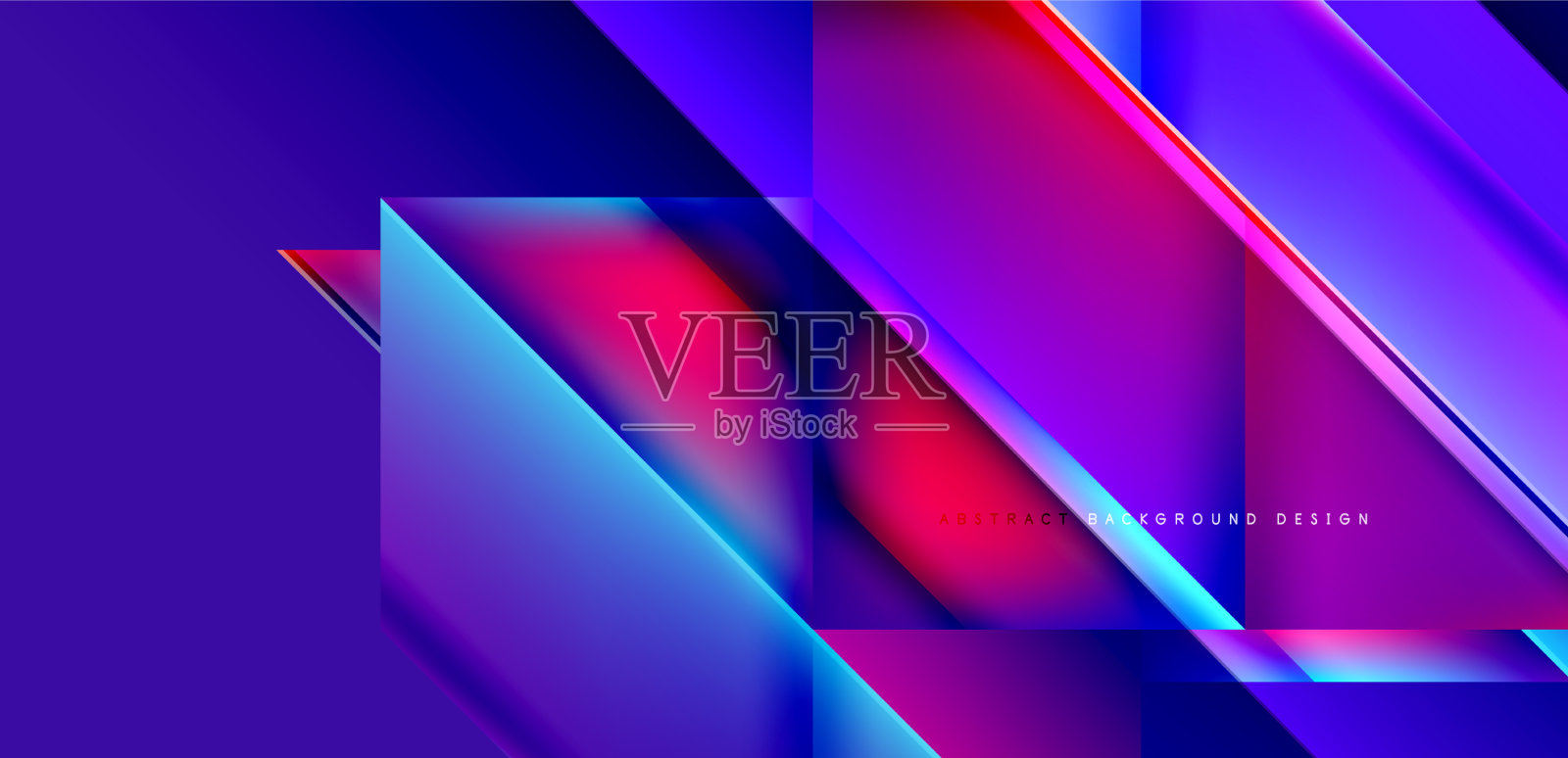 动态三角形设计与流体梯度颜色插画图片素材