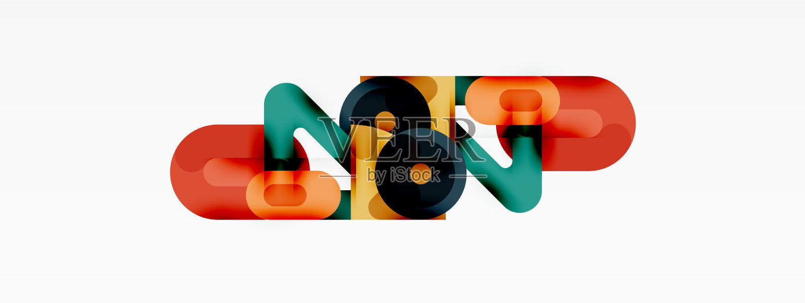 创意几何墙纸圆线插画图片素材