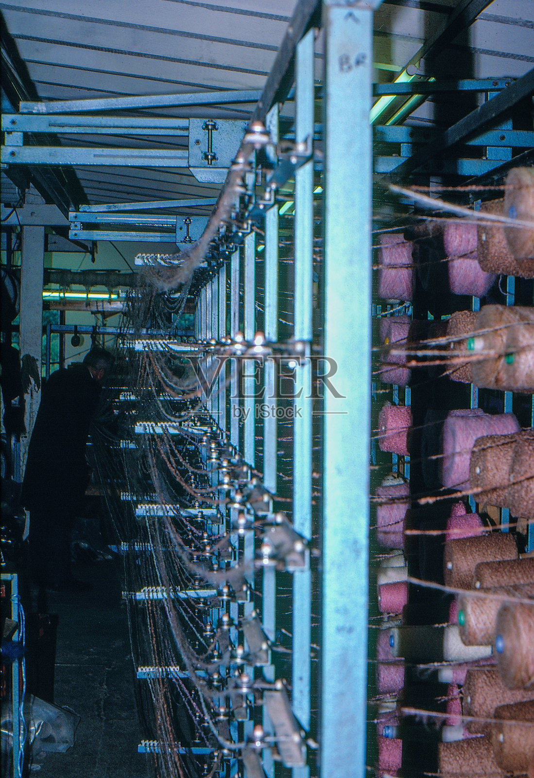 80年代旧正片扫描，Avoca Handweavers, Wicklow郡，爱尔兰照片摄影图片