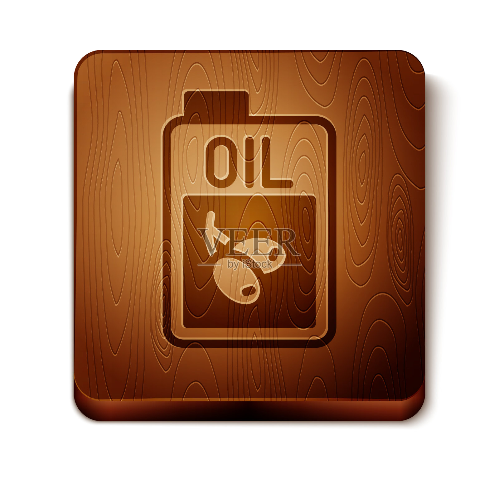 棕色瓶的橄榄油图标孤立在白色上图标素材