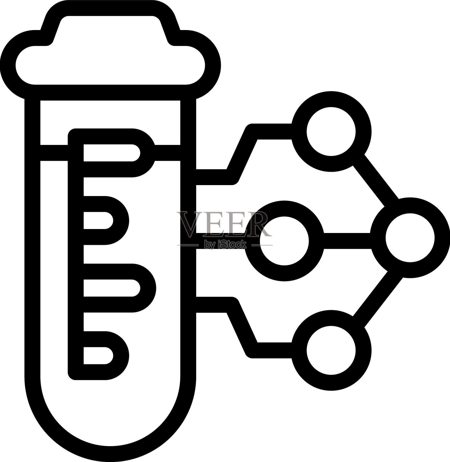 蛋白质试管图标概述氨基插画图片素材