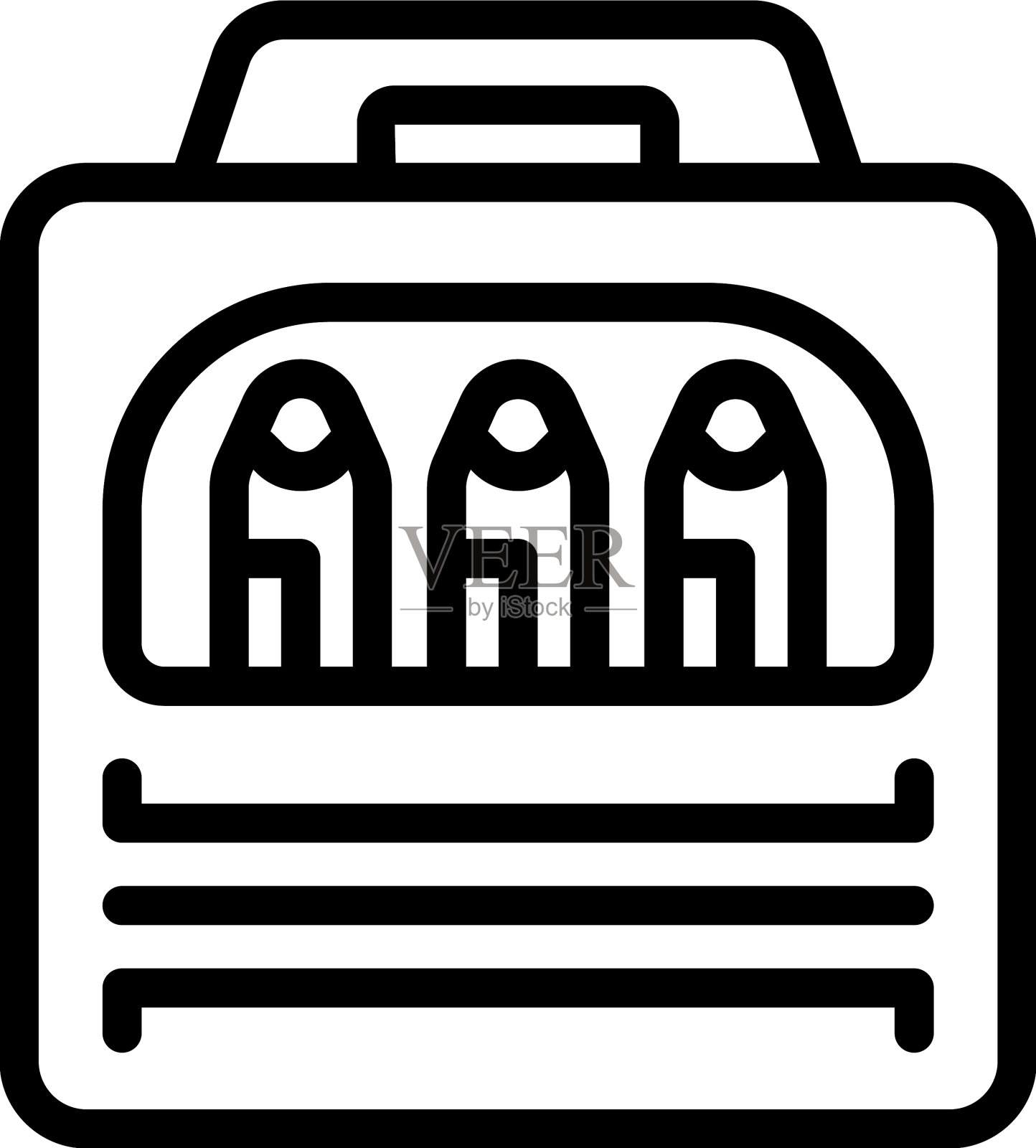 艺术家画家图标轮廓画架工艺图标素材