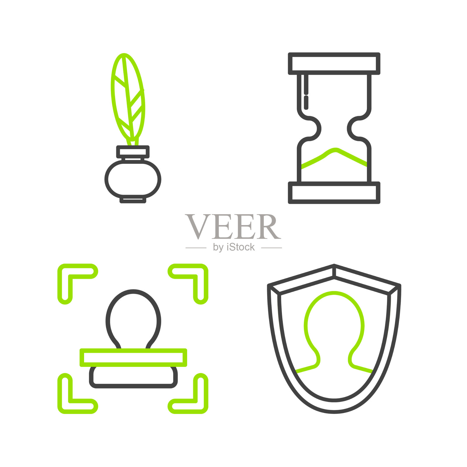 设置线路用户保护人脸识别老图标素材