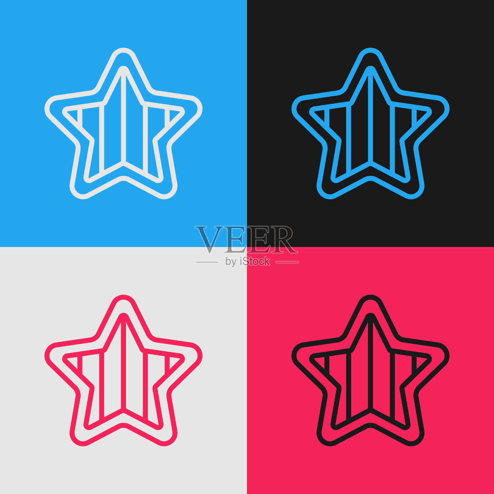 波普艺术线美国独立日孤立的图标图标素材