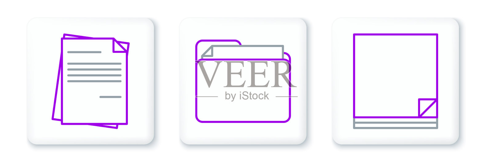 设置行文件文档和文档文件夹图标图标素材