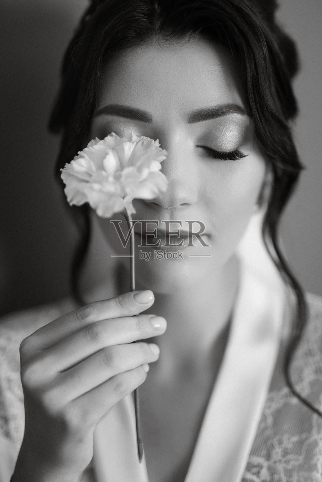 早晨的新娘与创造的形象照片摄影图片