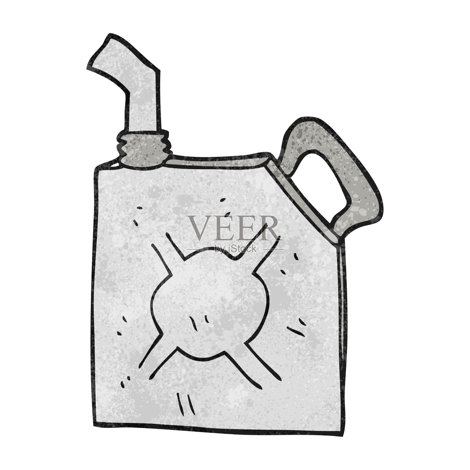 徒手纹理卡通燃料可以插画图片素材