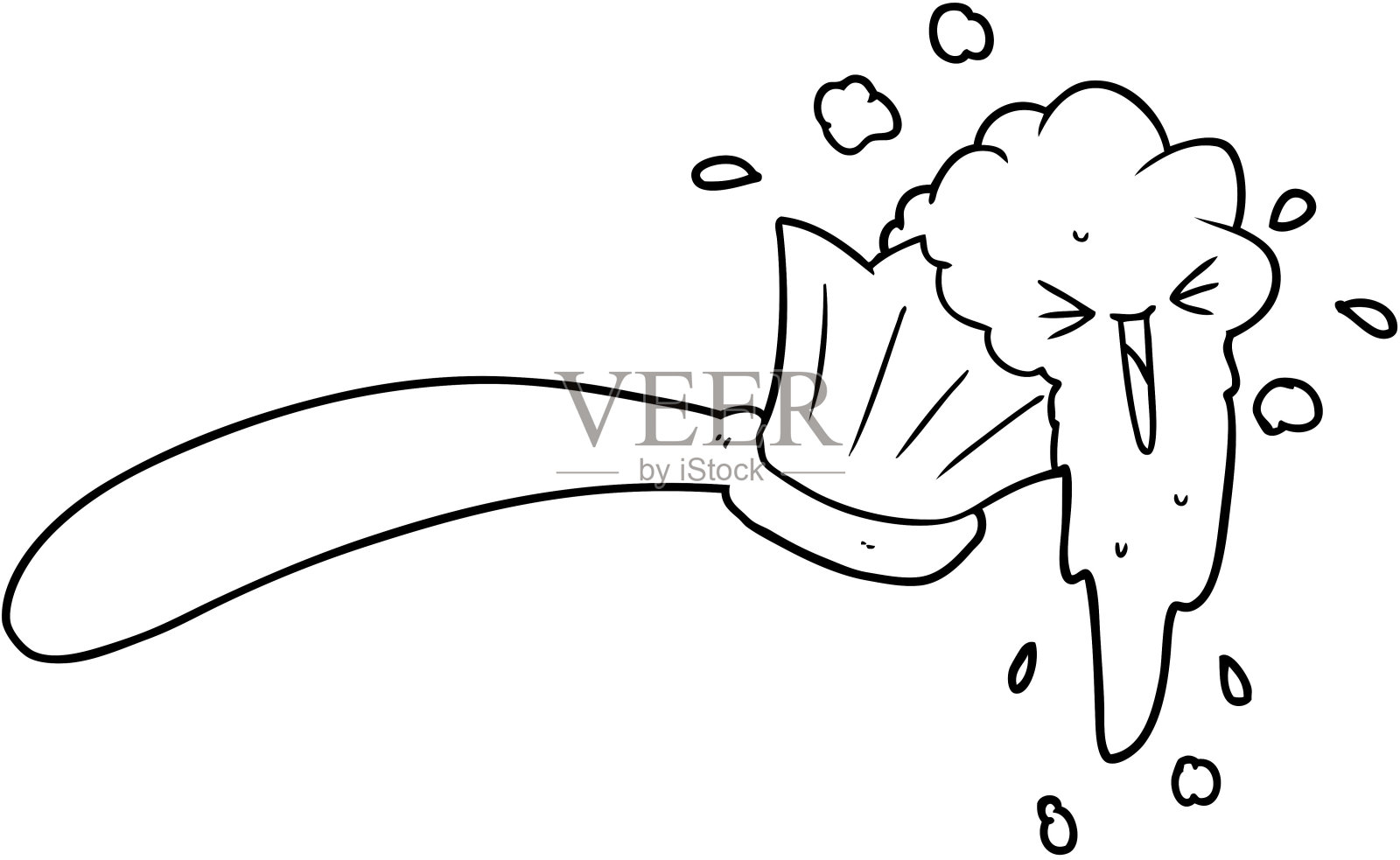 卡通牙刷牙膏设计元素图片