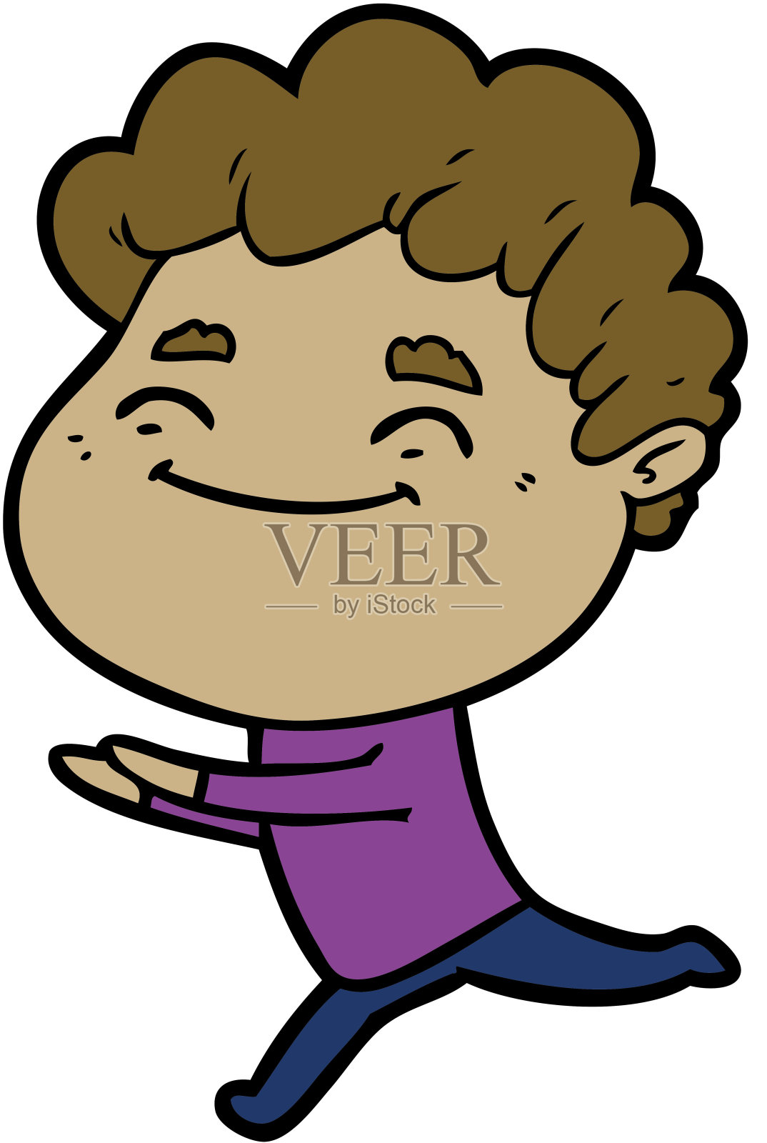 卡通友好男设计元素图片