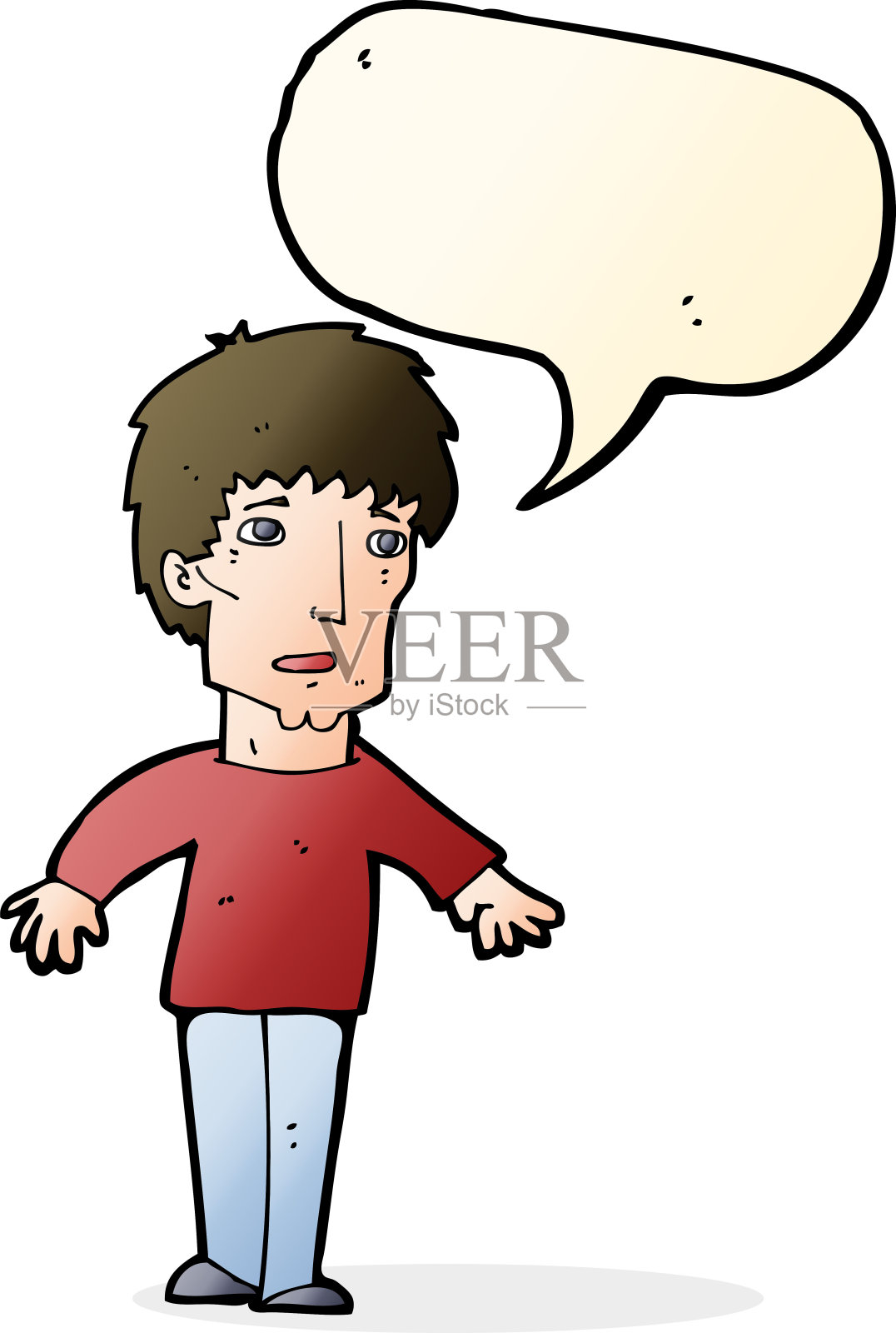 卡通用言语泡泡惊动了男人设计元素图片
