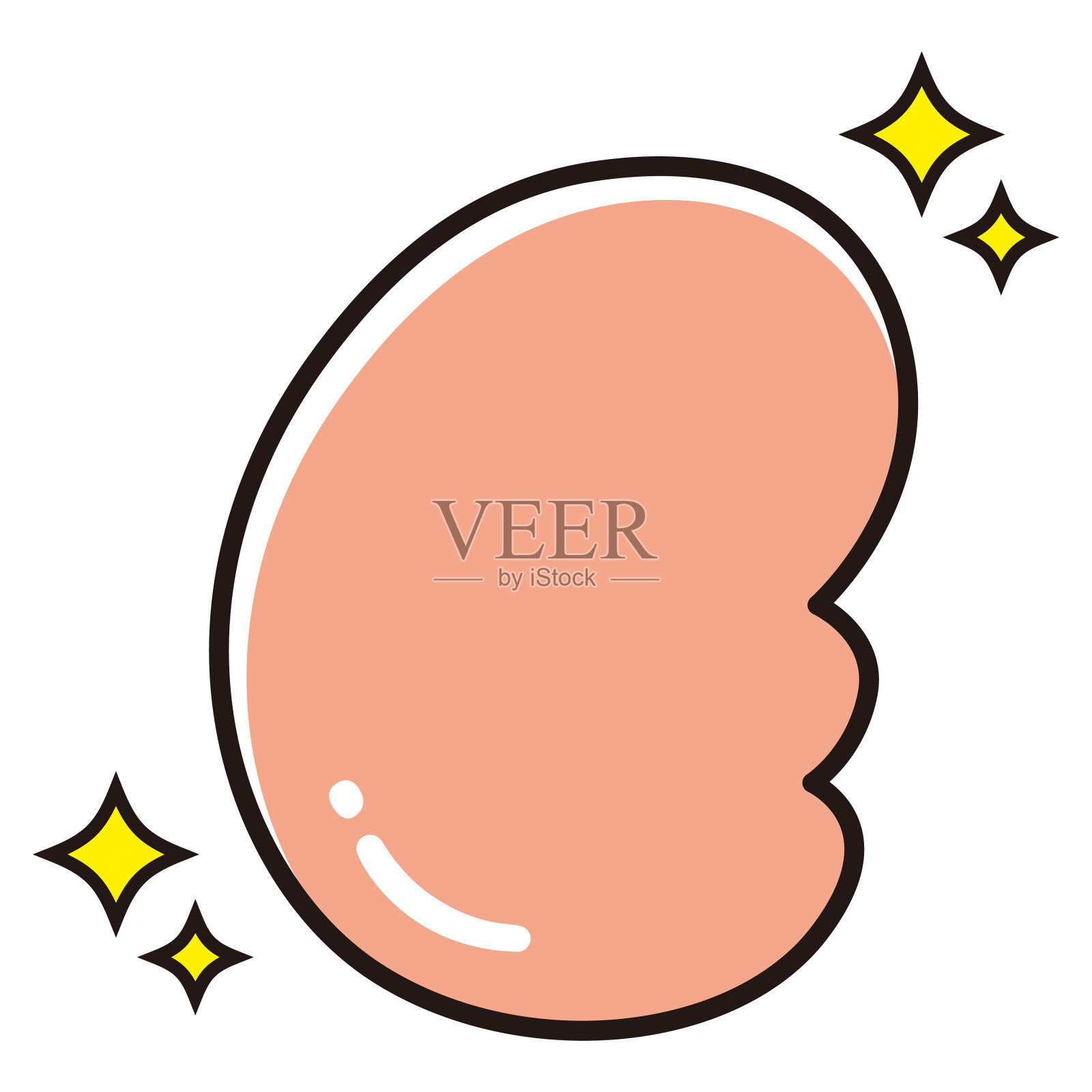 健康肾脏的图示插画图片素材