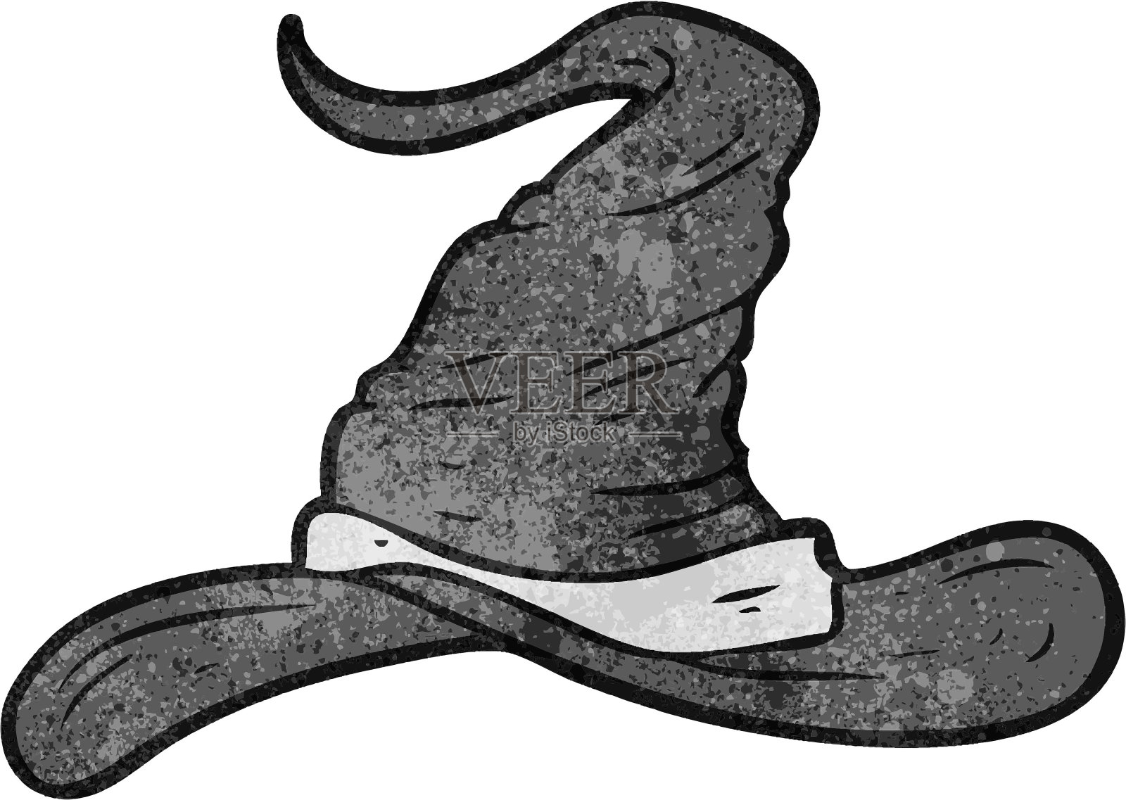 卡通巫师帽设计元素图片