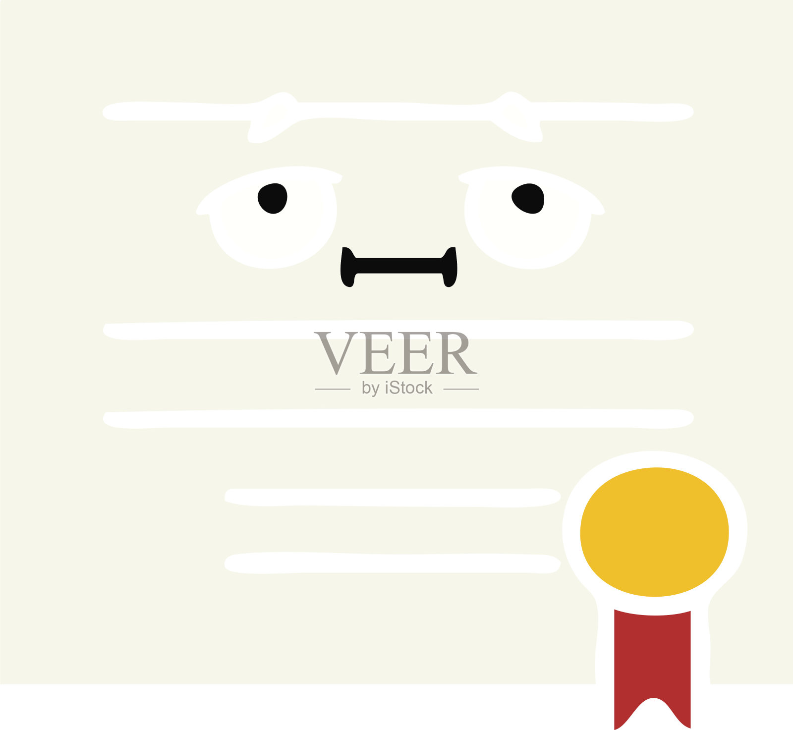 平面彩色复古卡通毕业文凭设计模板素材