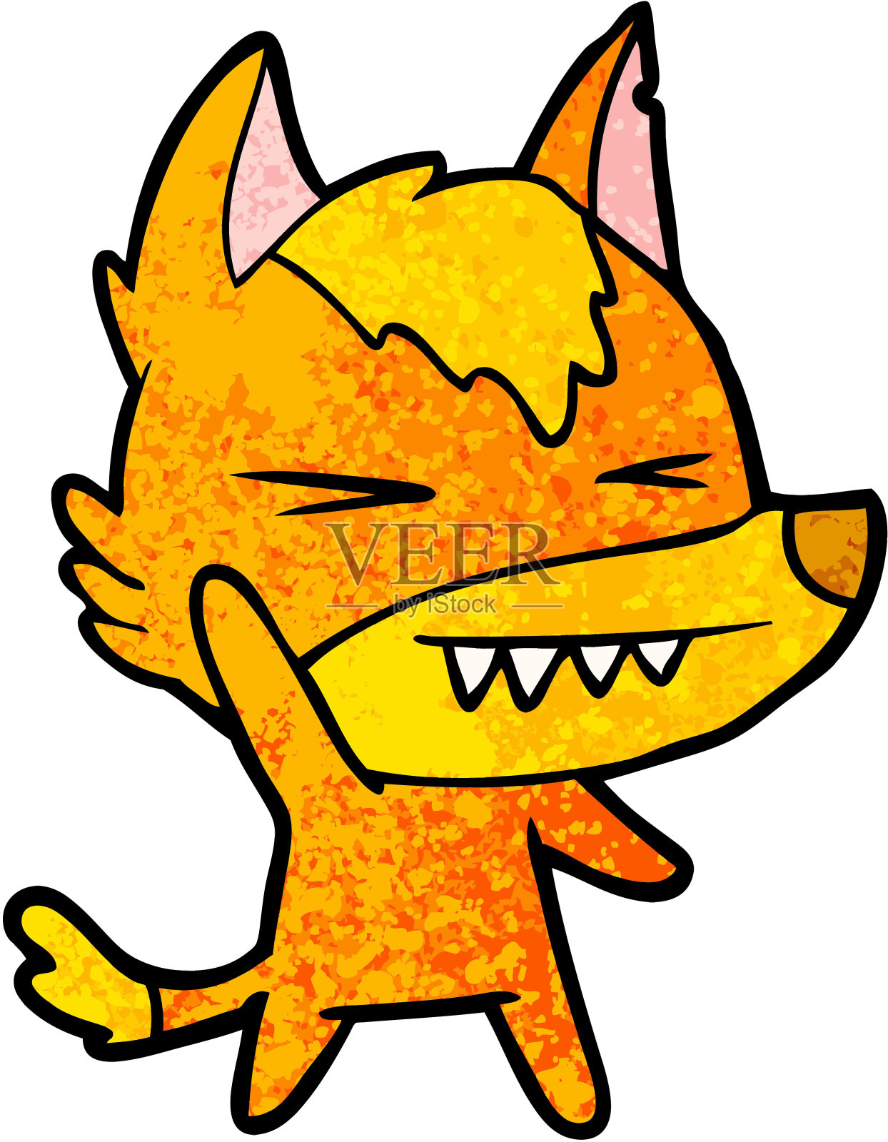 福克斯卡通人物设计元素图片