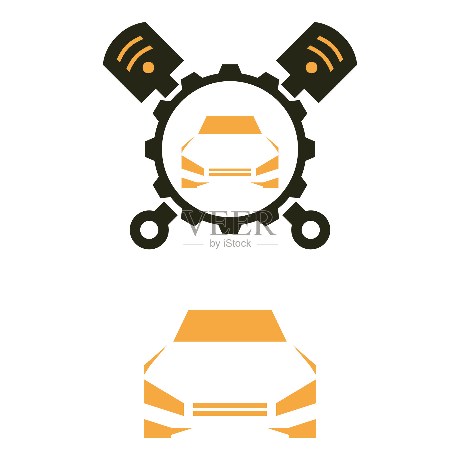 汽车69年插画图片素材