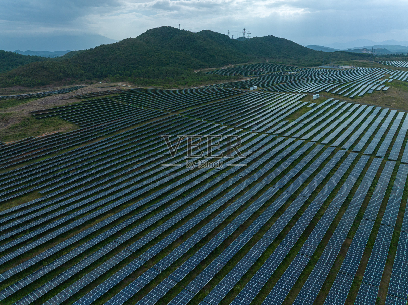Van Ninh的太阳能发电厂照片摄影图片