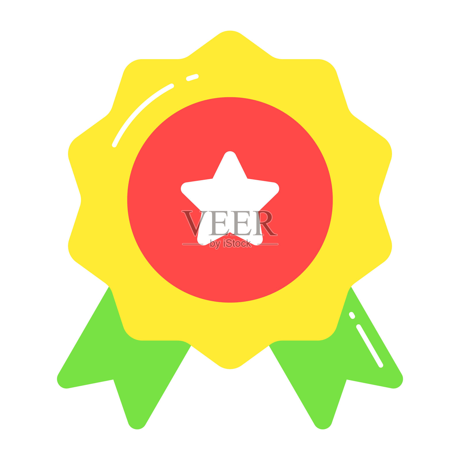 徽章矢量设计隔离在白色背景上插画图片素材