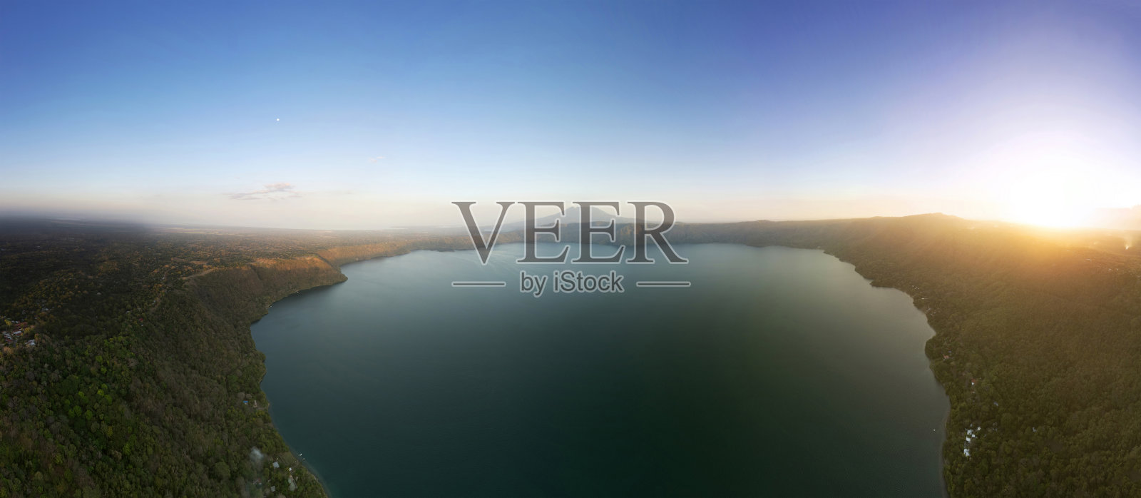 尼加拉瓜火山景观全景图照片摄影图片