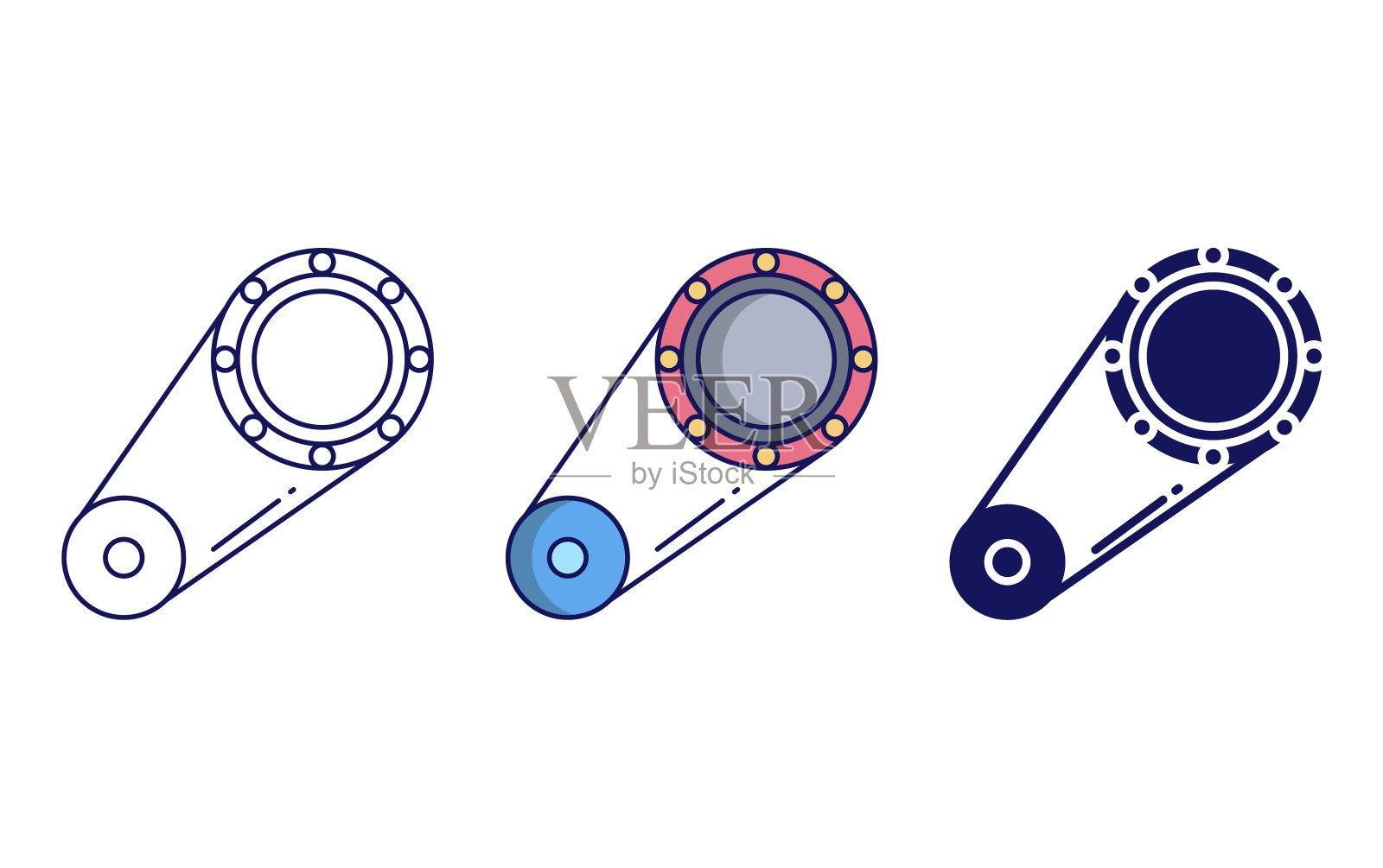 齿轮图标插画图片素材