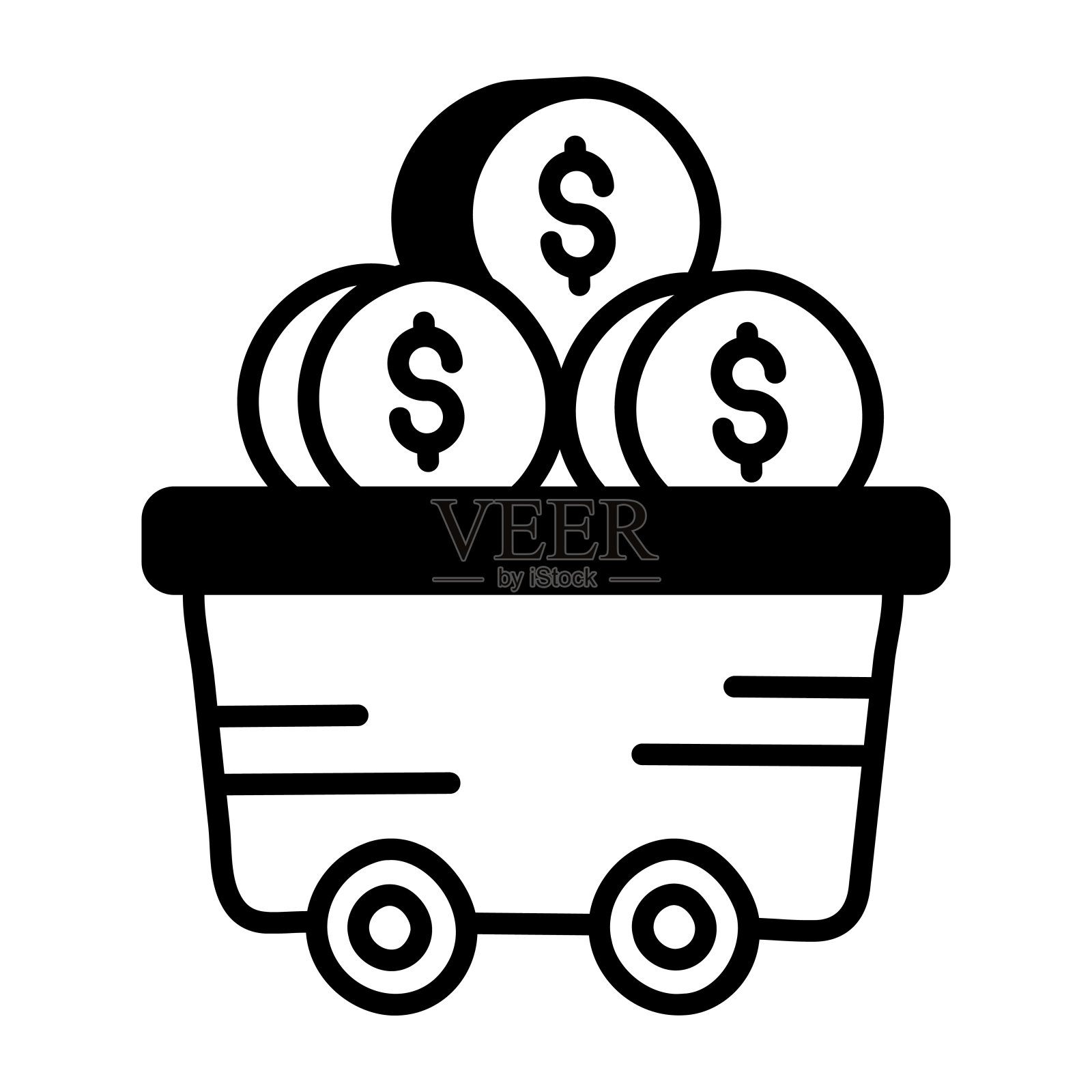 美元的车设计元素图片