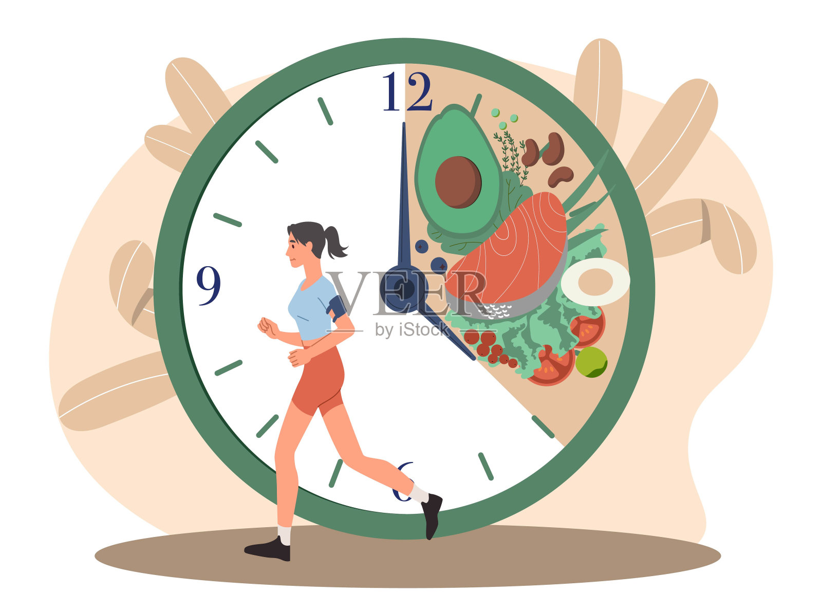 快速代谢概念插画图片素材