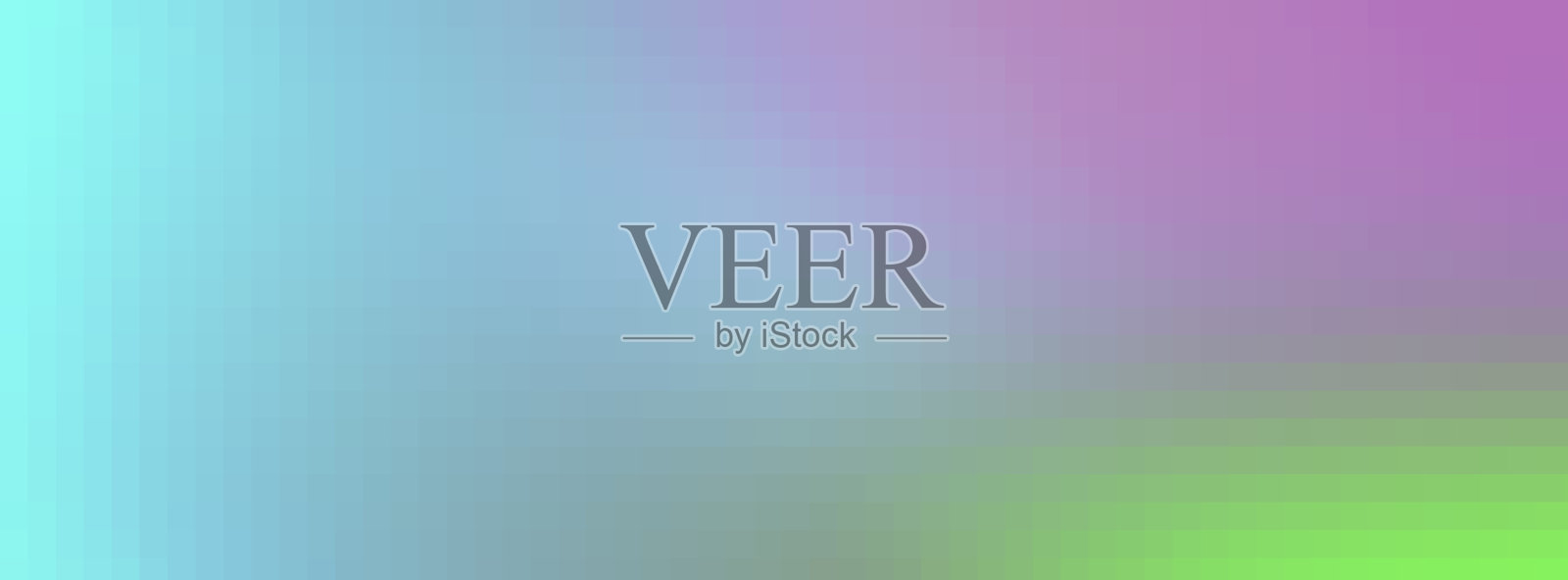 抽象蓝紫绿模糊梯度背景。漫长的旗帜。插画图片素材