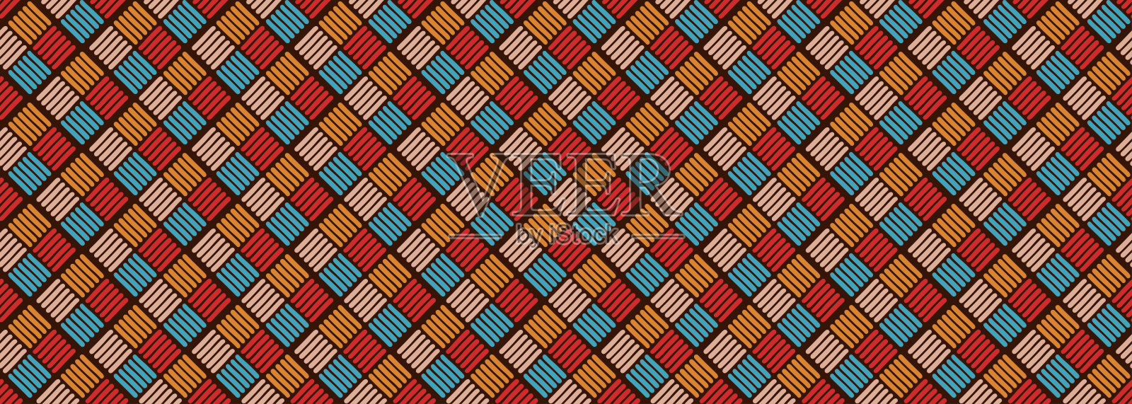 景观装饰民族风格。无缝花纹澳洲文化艺术，手绘乌龟。土著风格的抽象画。矢量插图的时尚纺织品印刷。插画图片素材